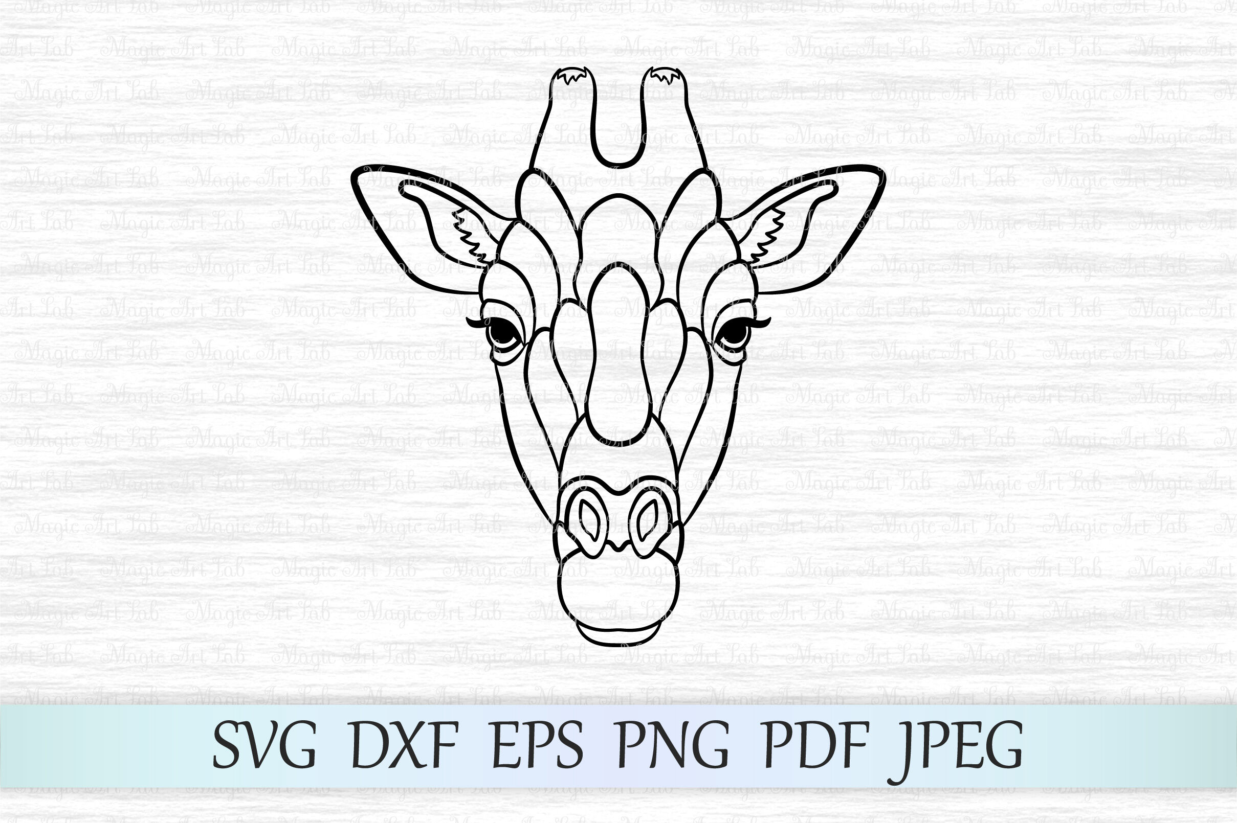 Giraffe Svg Giraffe Face Svg Giraffe Cut File Zentangle Giraffe By