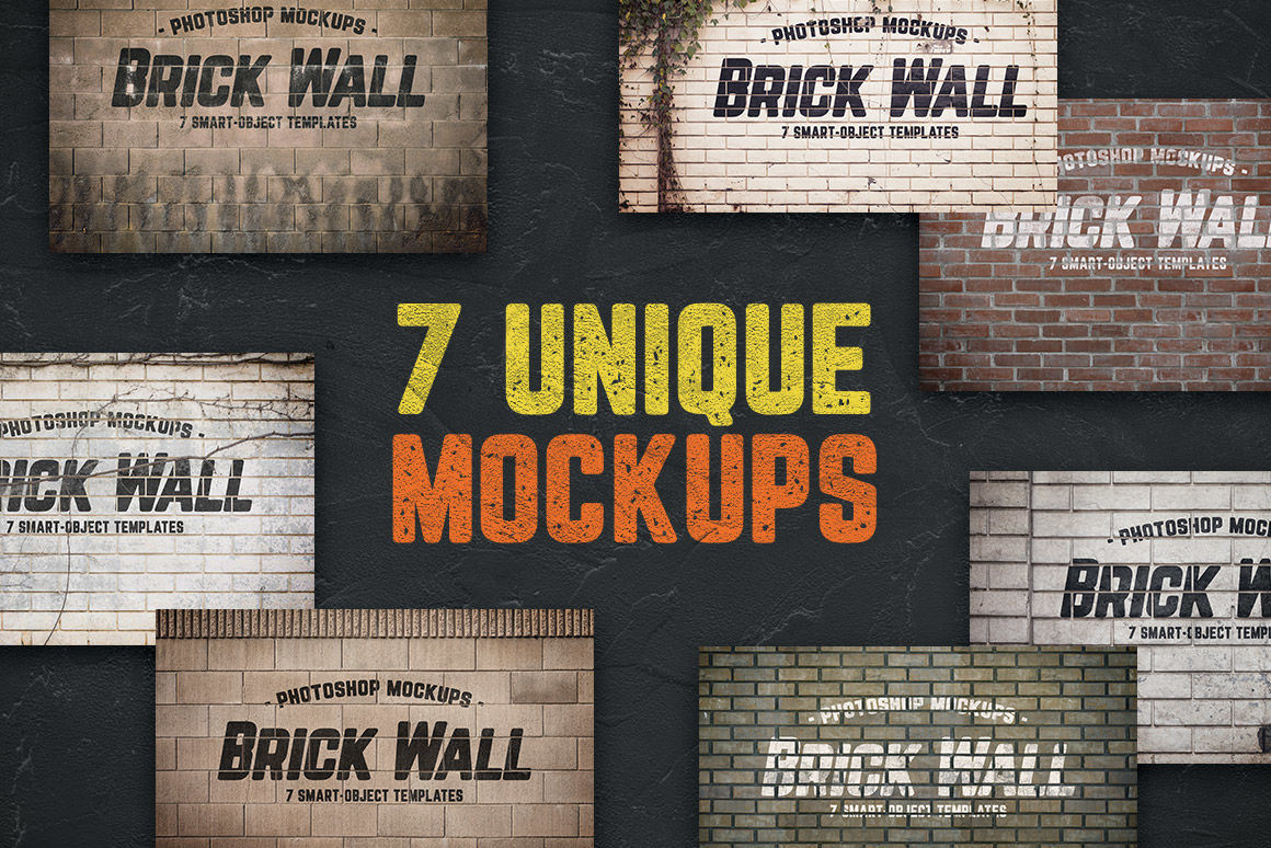 Download Brick Wall Mockup Free Psd Yellowimages