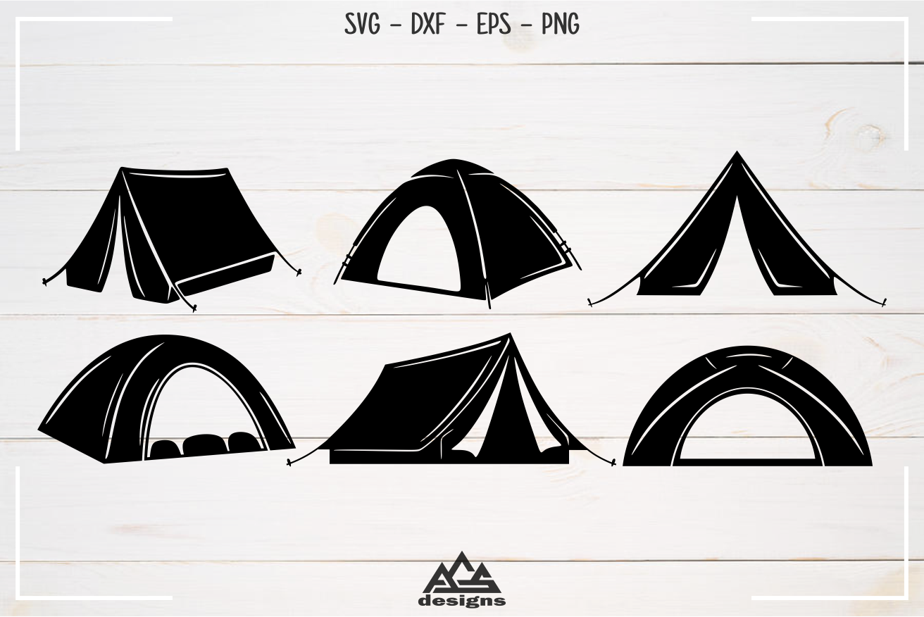 Camp Camping Tent Packs Svg Design By Agsdesign Thehungryjpeg Com