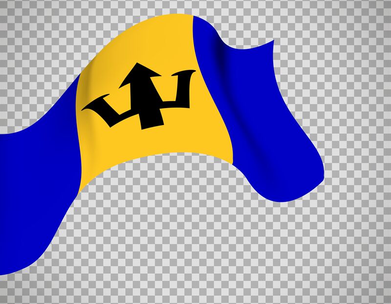 Barbados flag on transparent background By SmartStartStocker ...
