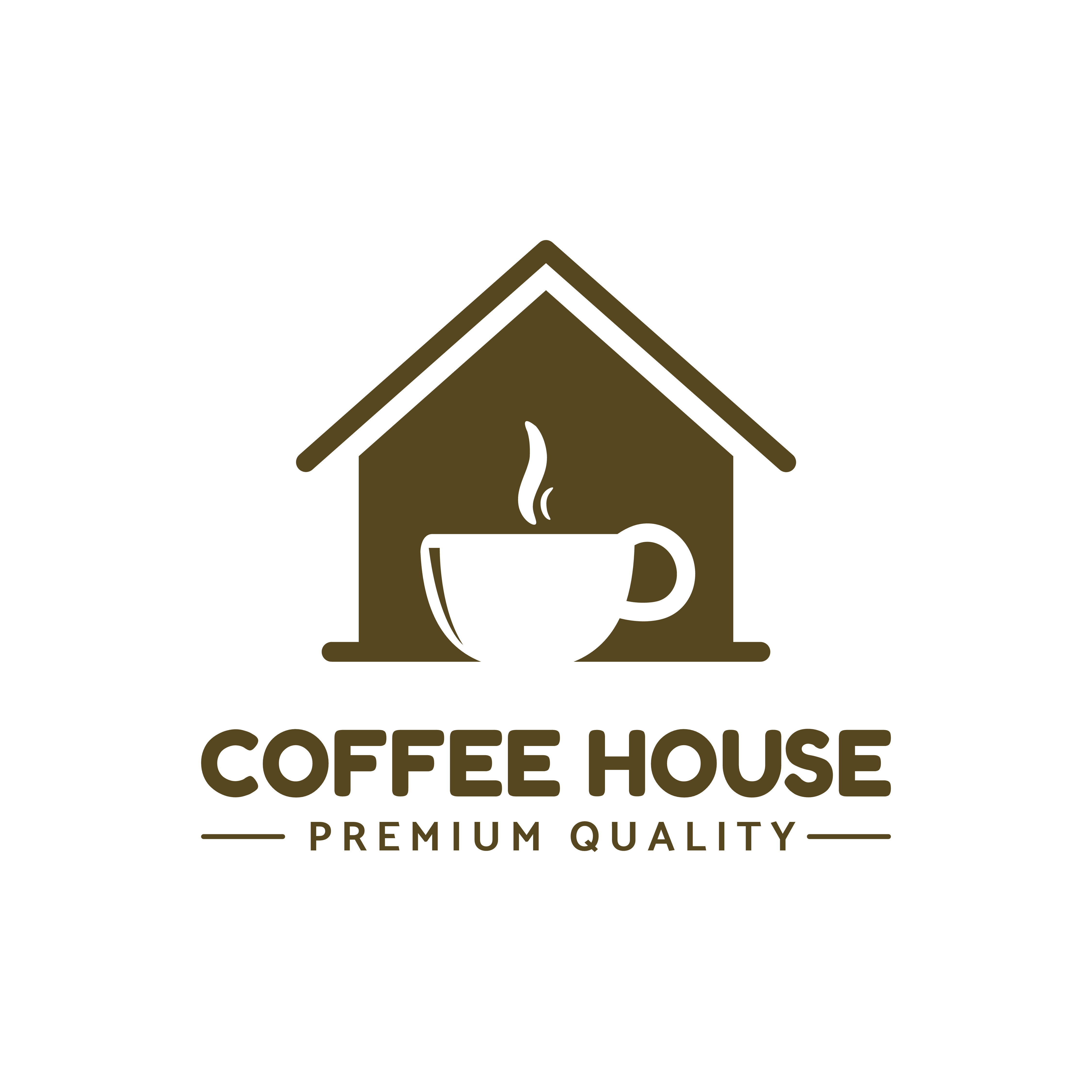Download coffee house logo template vector for premium coffee business By Imaginicon | TheHungryJPEG.com