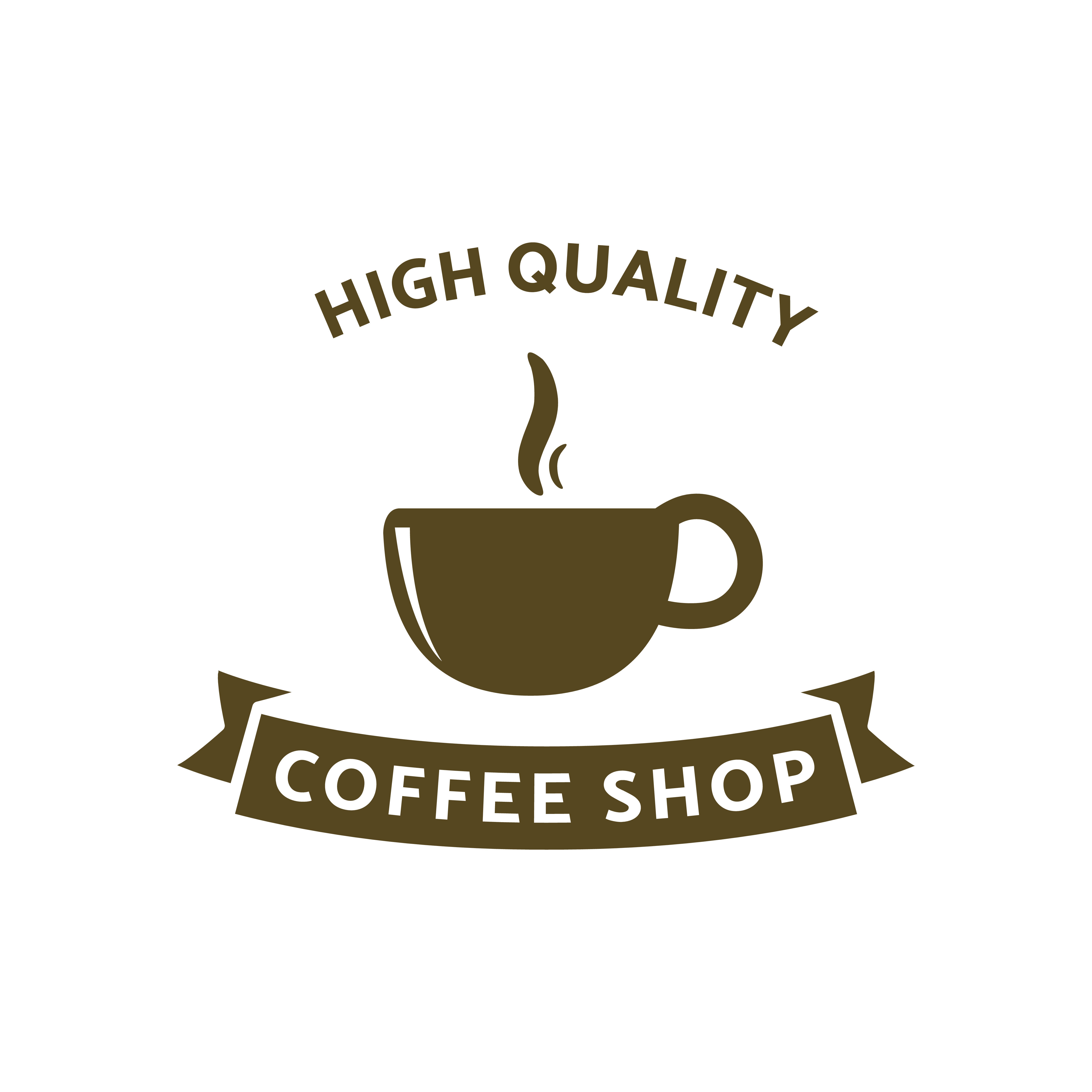 coffee shop logo template vector for premium coffee business By