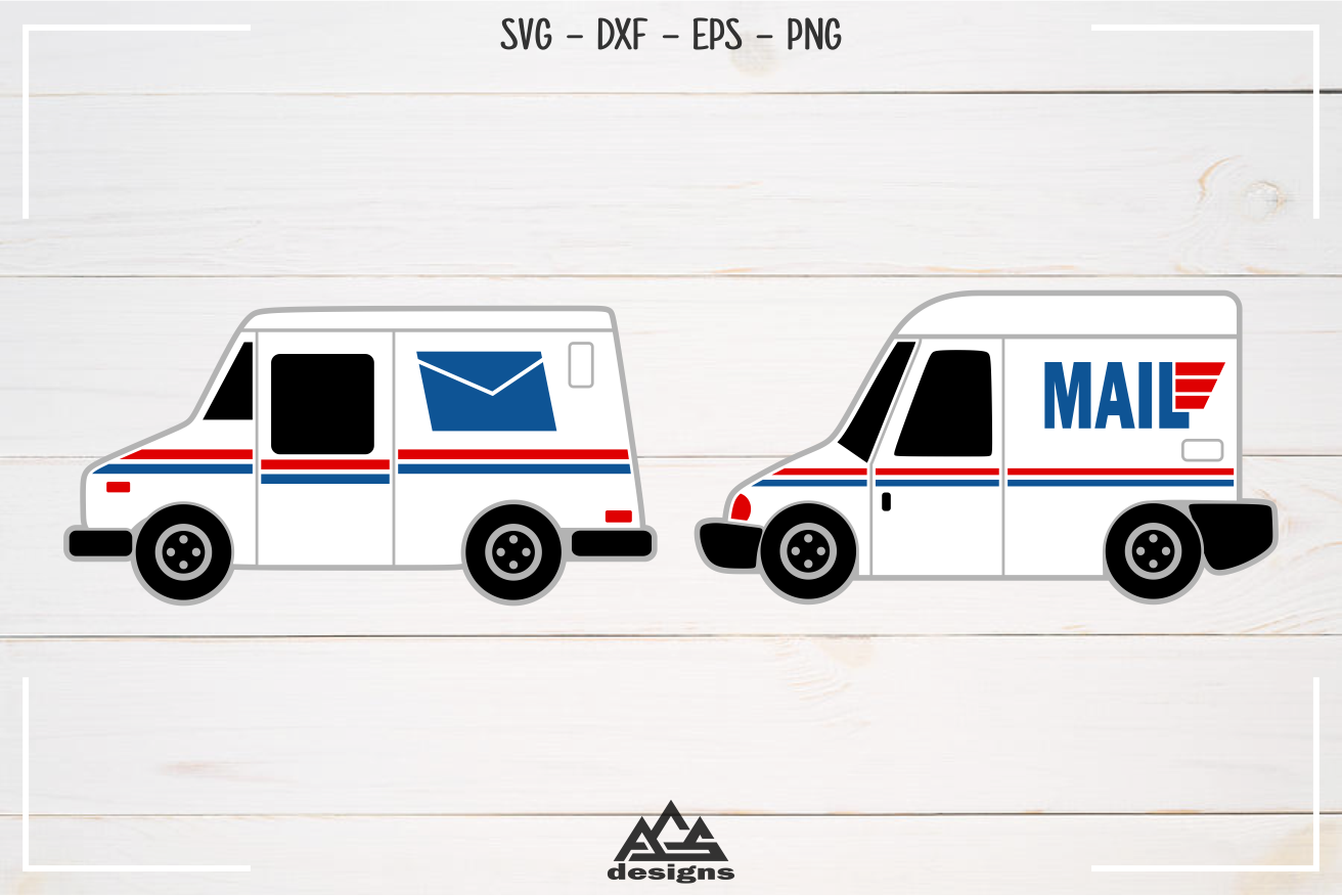 Mail Truck Svg Design By Agsdesign Thehungryjpeg Com