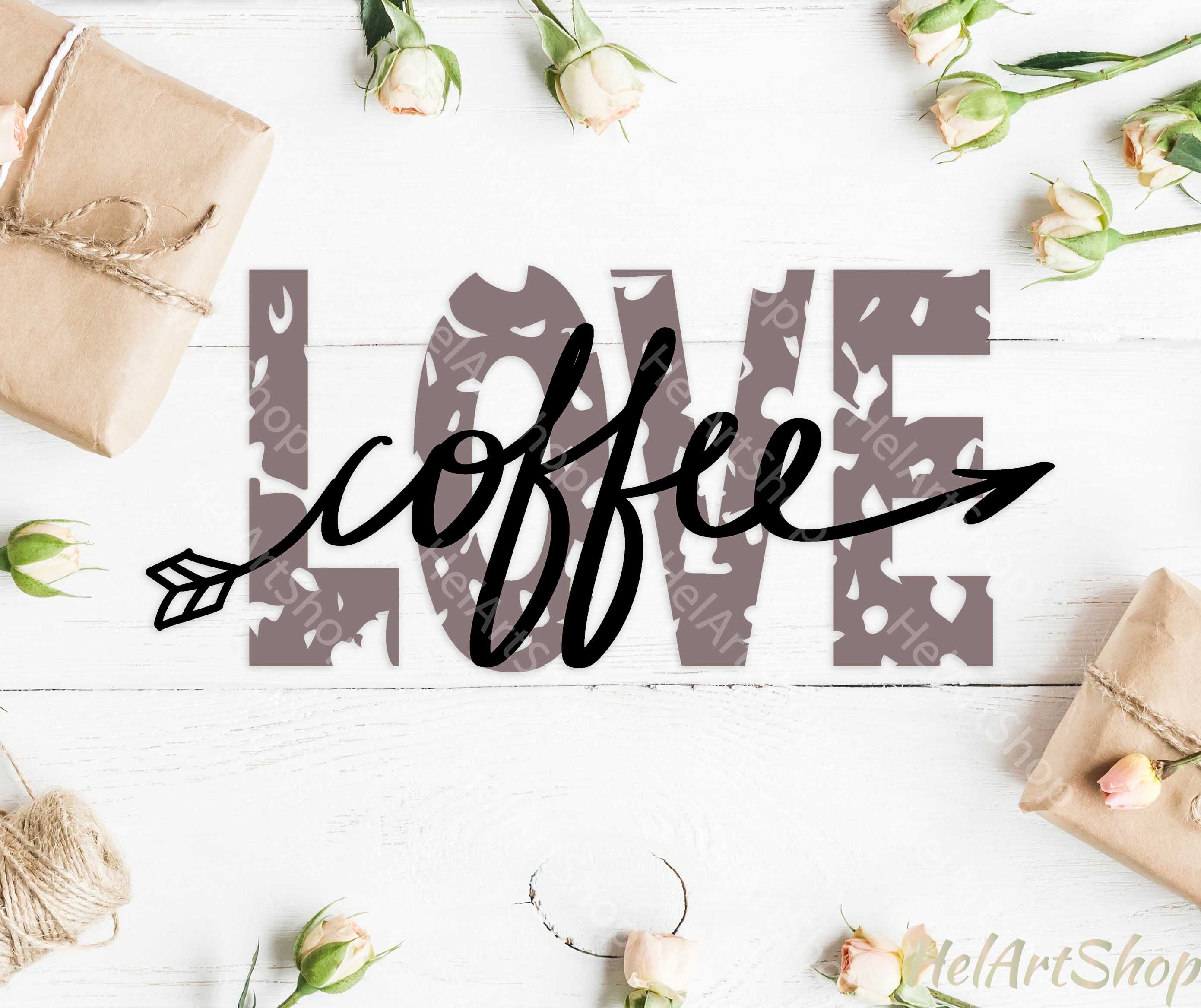 Download Love Coffee svg, Distressed svg, Grunge svg, Coffee lover By HelArtShop | TheHungryJPEG.com