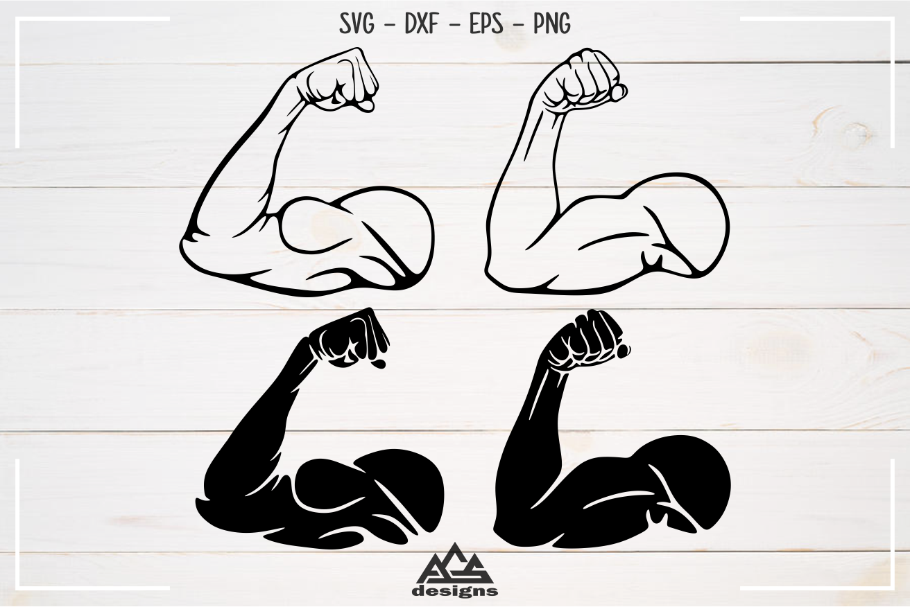 Muscle Arm Work out Svg Design By AgsDesign | TheHungryJPEG