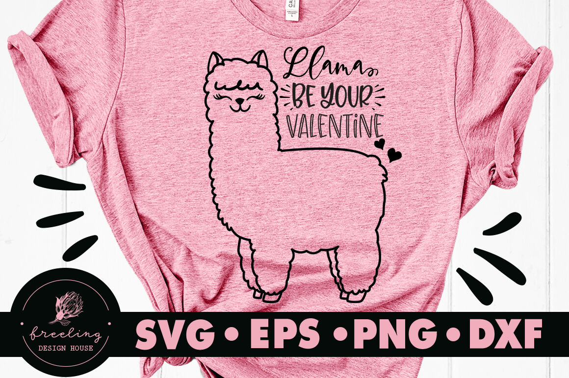 Download Llama Be Your Valentine SVG By Freeling Design House ...