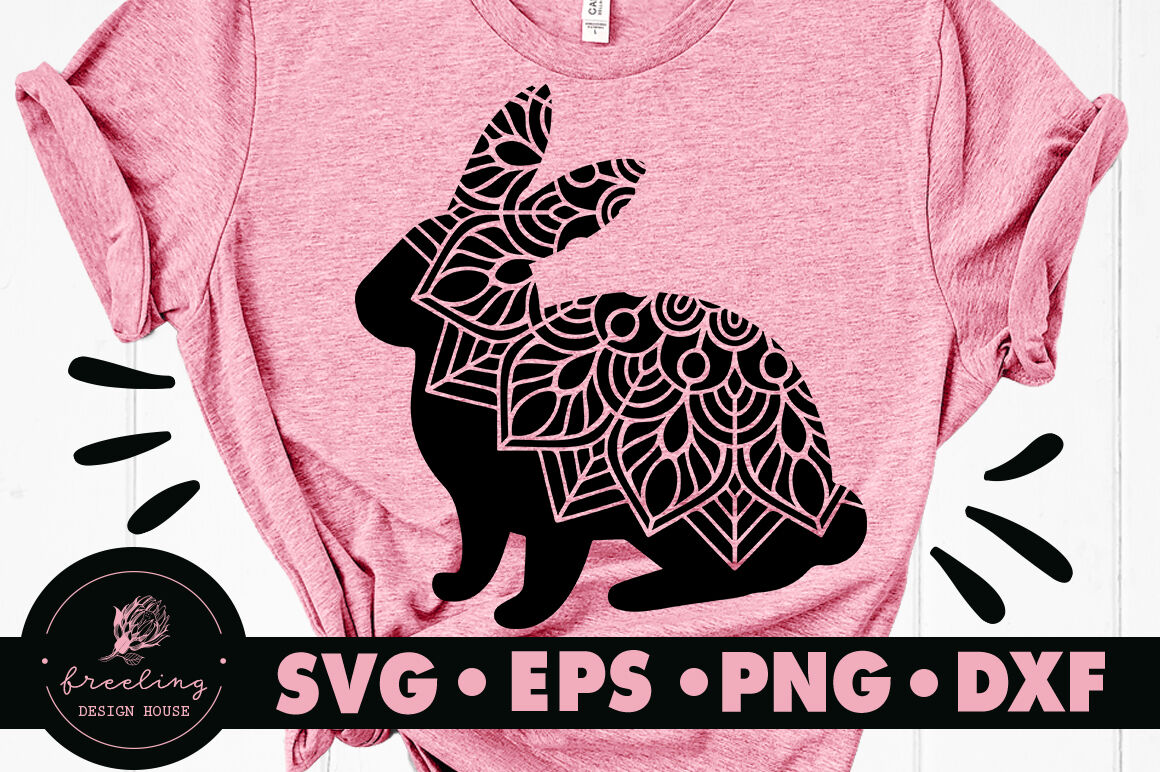 Download Mandala Bunny SVG By Freeling Design House | TheHungryJPEG.com