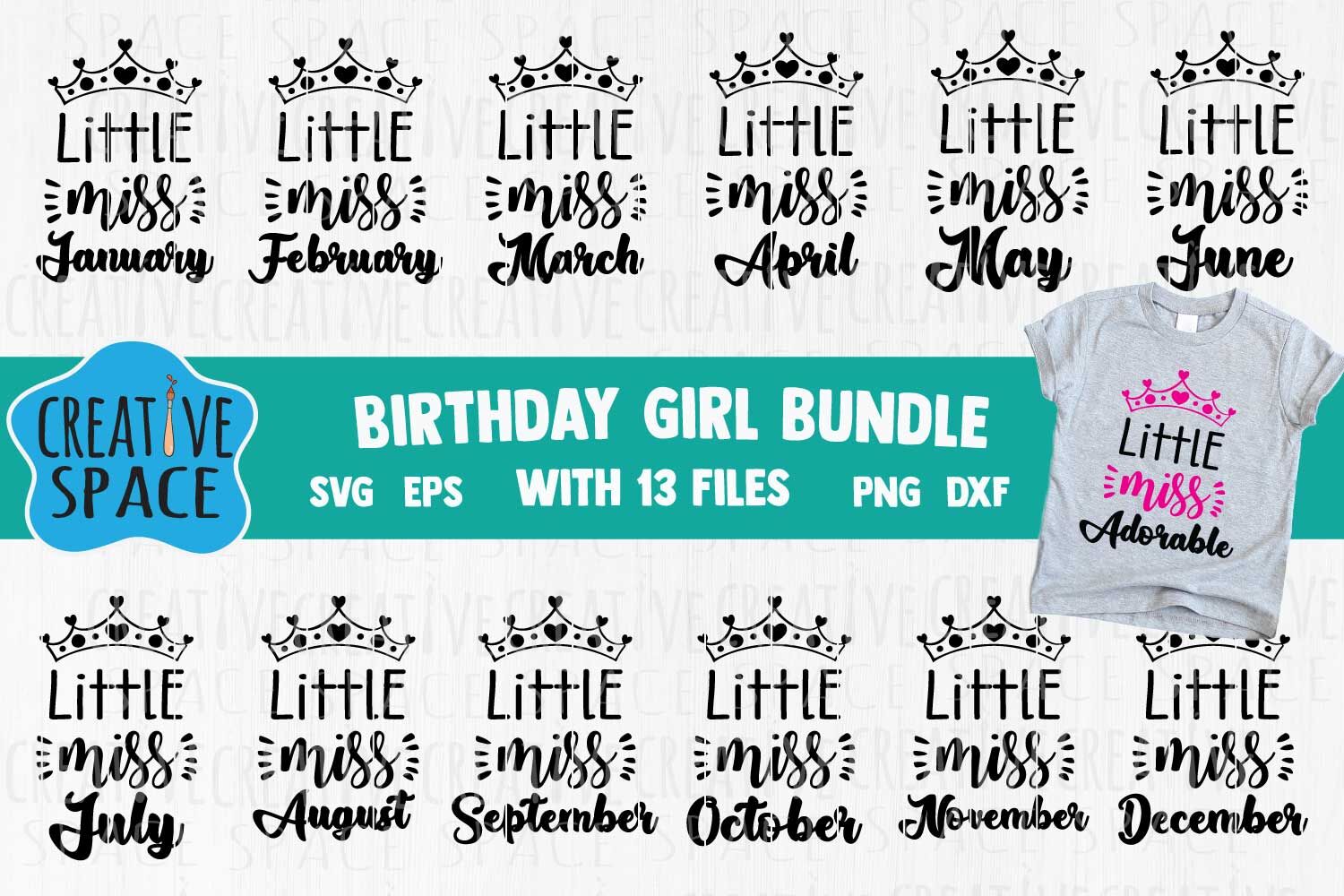 Birthday Bundle Svg By creativespace | TheHungryJPEG.com