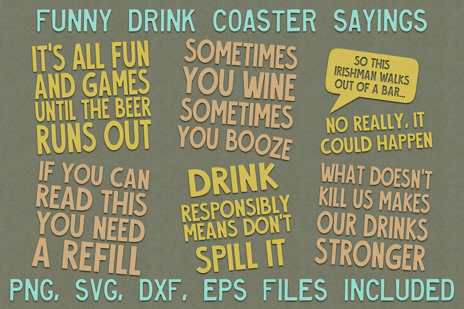 can you drink on the coaster