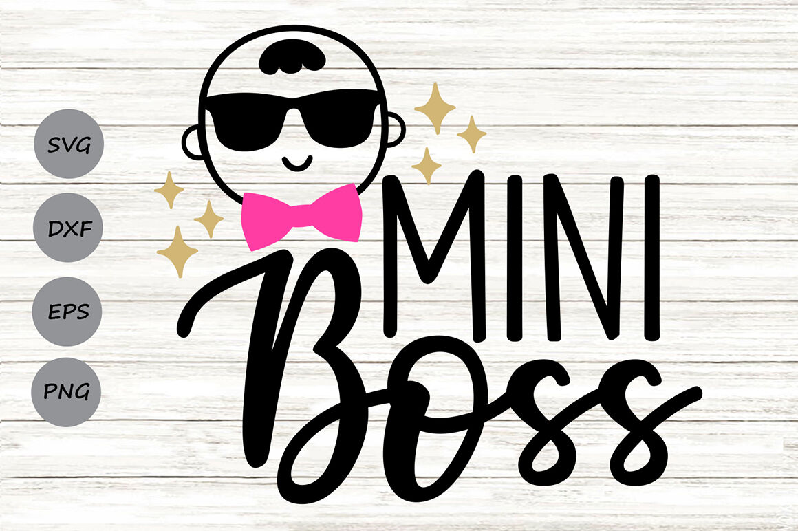 Download Mini Boss Svg Newborn Svg New Baby Svg Baby Boy Svg Baby Girl Svg By Cosmosfineart Thehungryjpeg Com