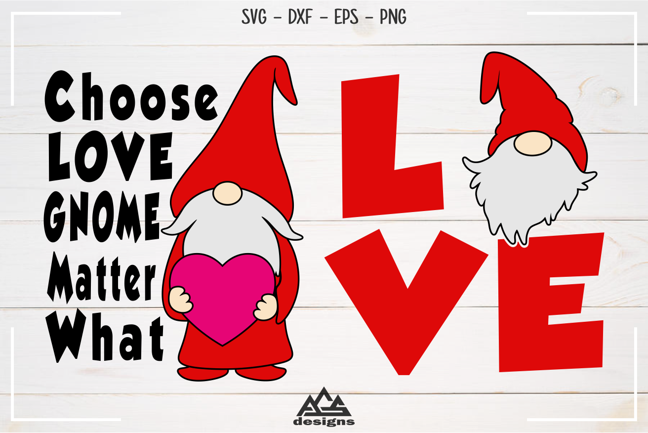 Love Gnome Valentine Svg Design By Agsdesign Thehungryjpeg Com