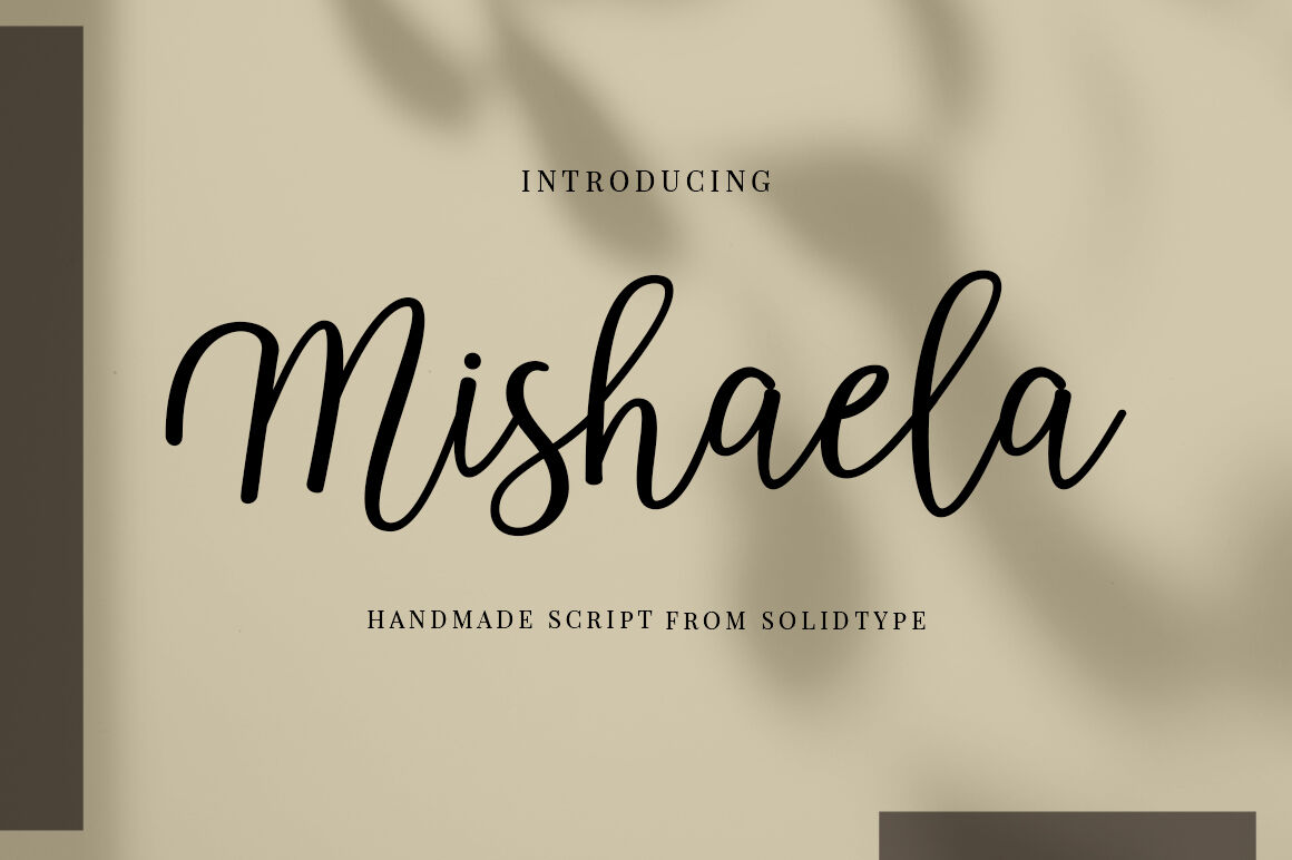 Mishaela Script By Solidtype Thehungryjpeg Com