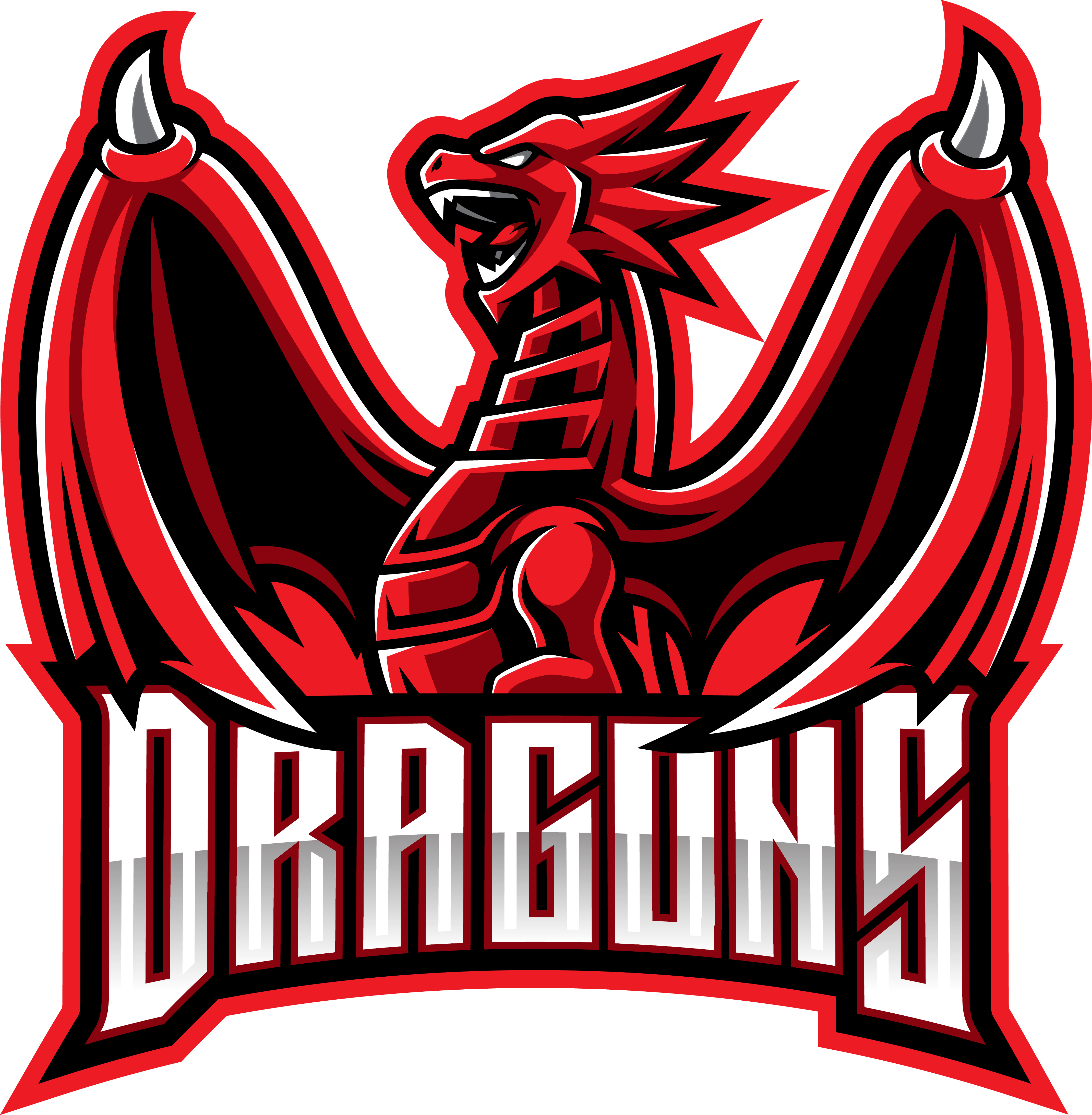 Dragon esport mascot logo design By Visink | TheHungryJPEG