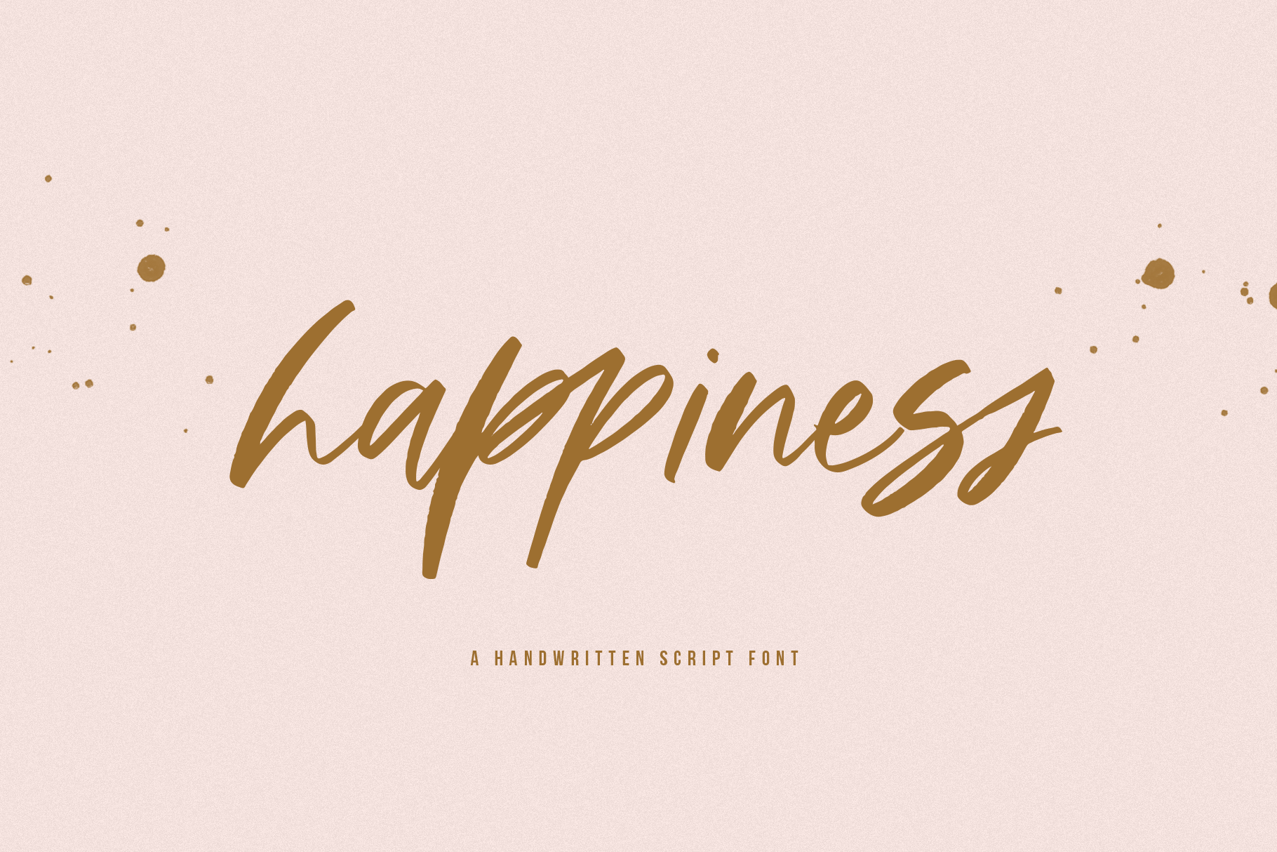 Happiness A Handwritten Script Font By Ka Designs Thehungryjpeg Com