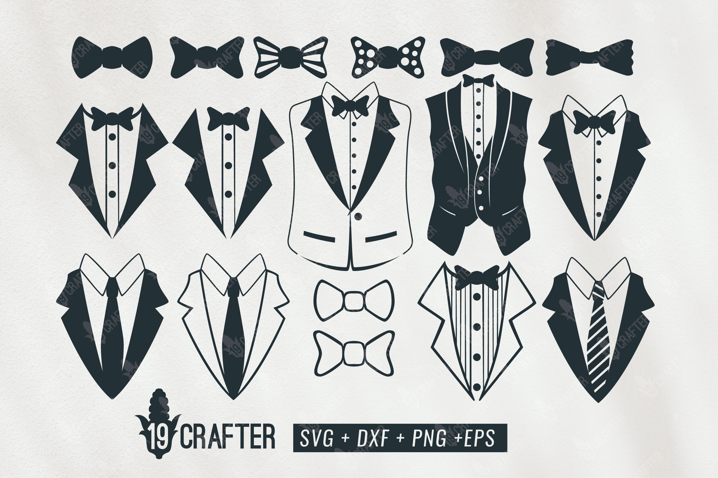 Tuxedo Svg Wedding Svg Tuxedo Clipart Bow Tie Svg Suit Svg | Images and ...