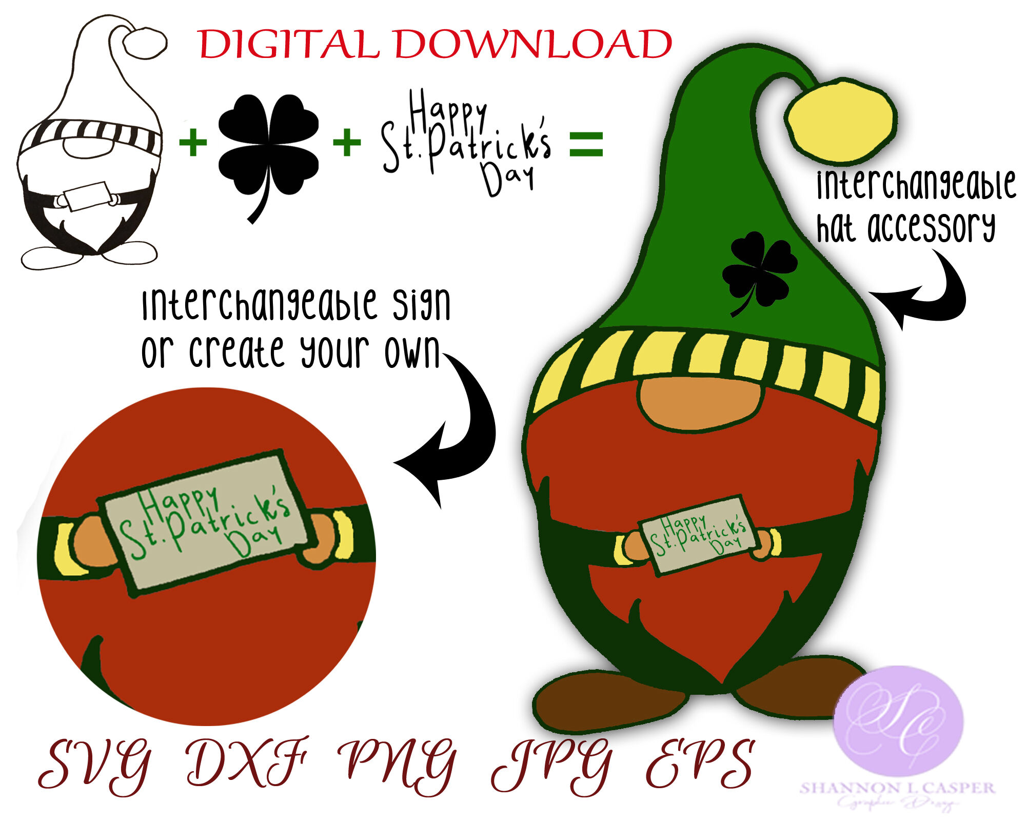 Download Gnome Svg Bundle By Shannon Casper Thehungryjpeg Com