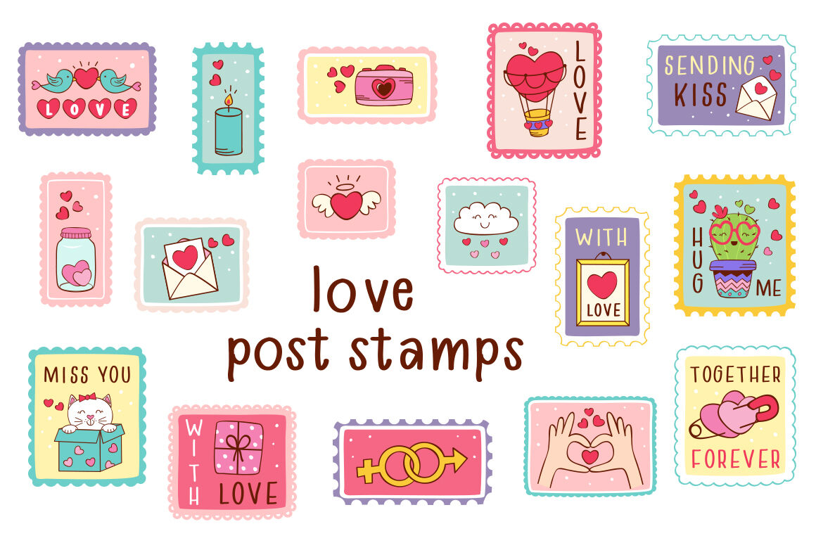 love stickers collection By Nataka