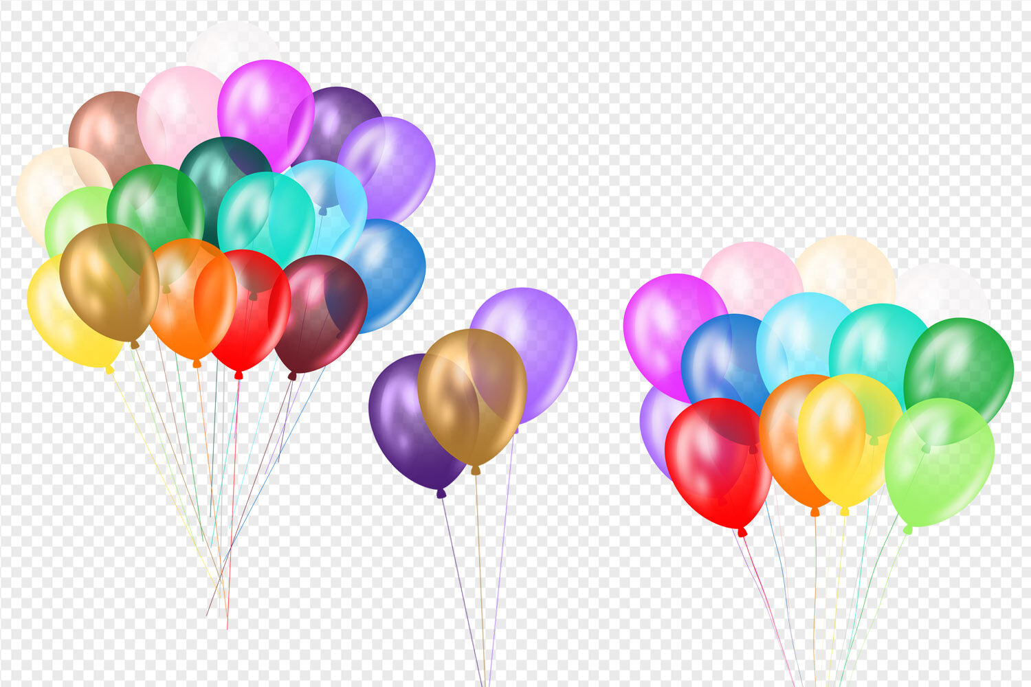 Rainbow Balloon Clipart PNG Images Graphic by lilyuri0205
