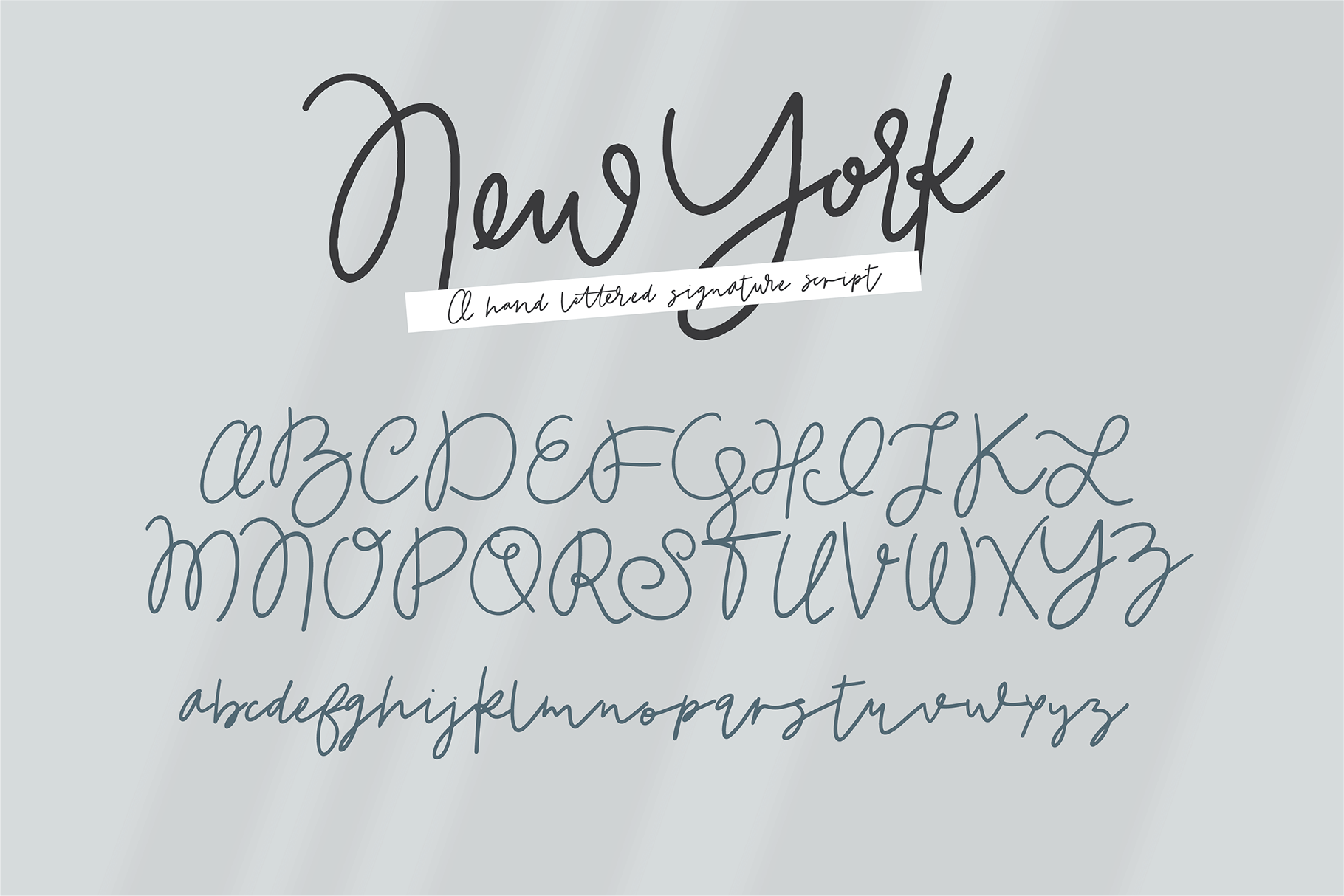 NEW YORK a Hand Lettered Signature Script Font By Blush Font Co