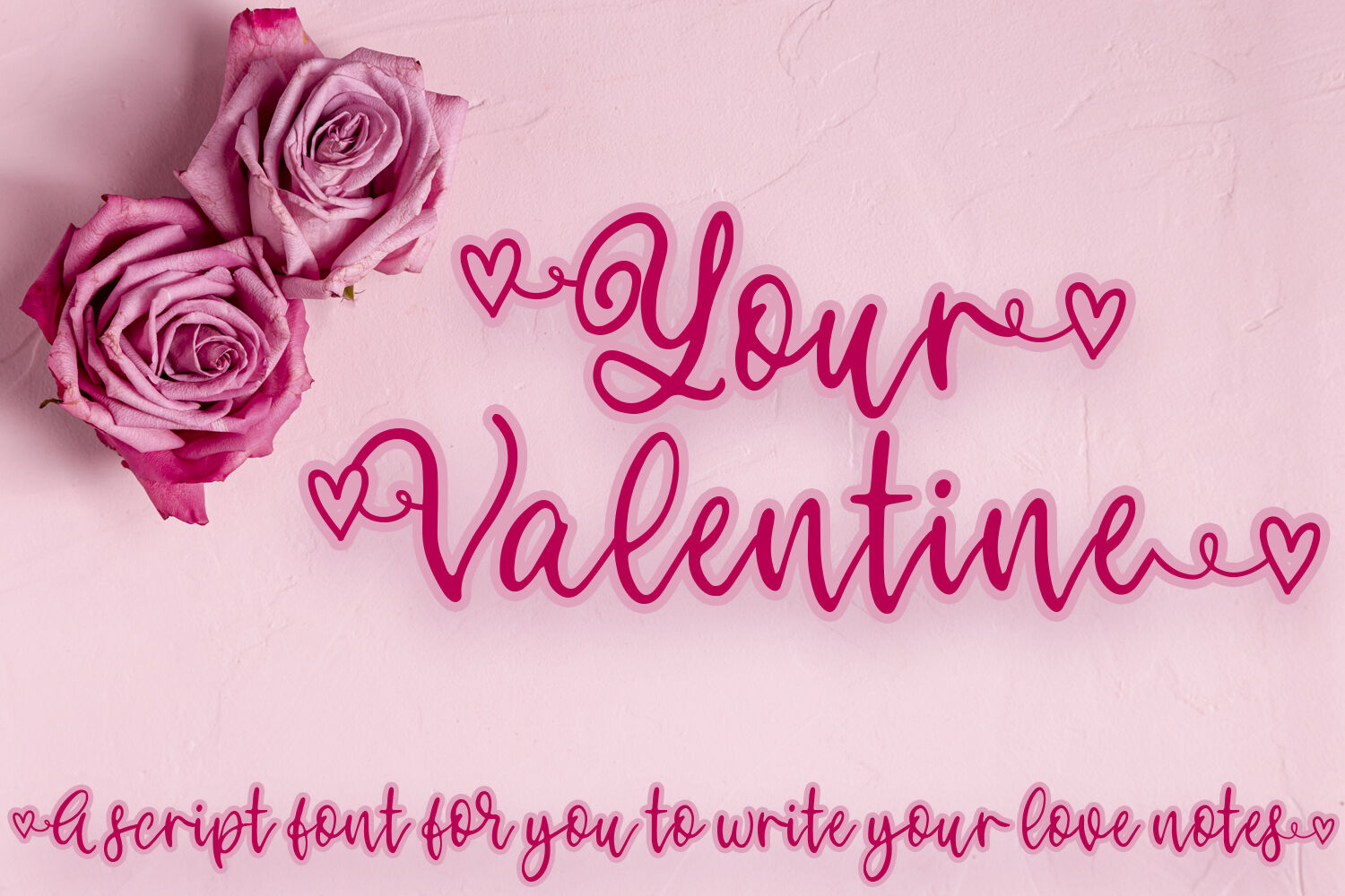 Your Valentine A Script Font Perfect For Your Love Notes By Freeling Design House Thehungryjpeg Com