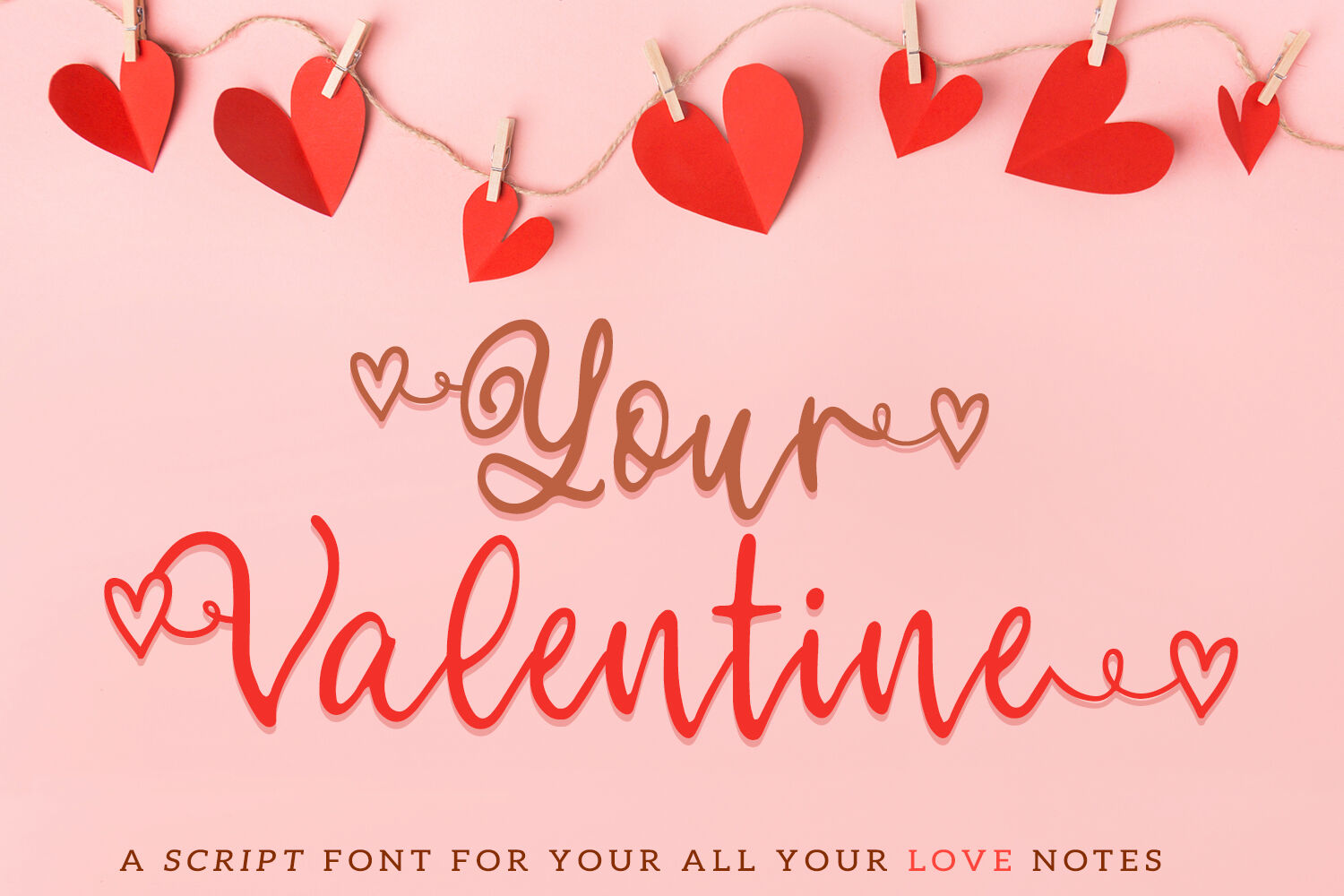 Your Valentine A Script Font Perfect For Your Love Notes By Freeling Design House Thehungryjpeg Com