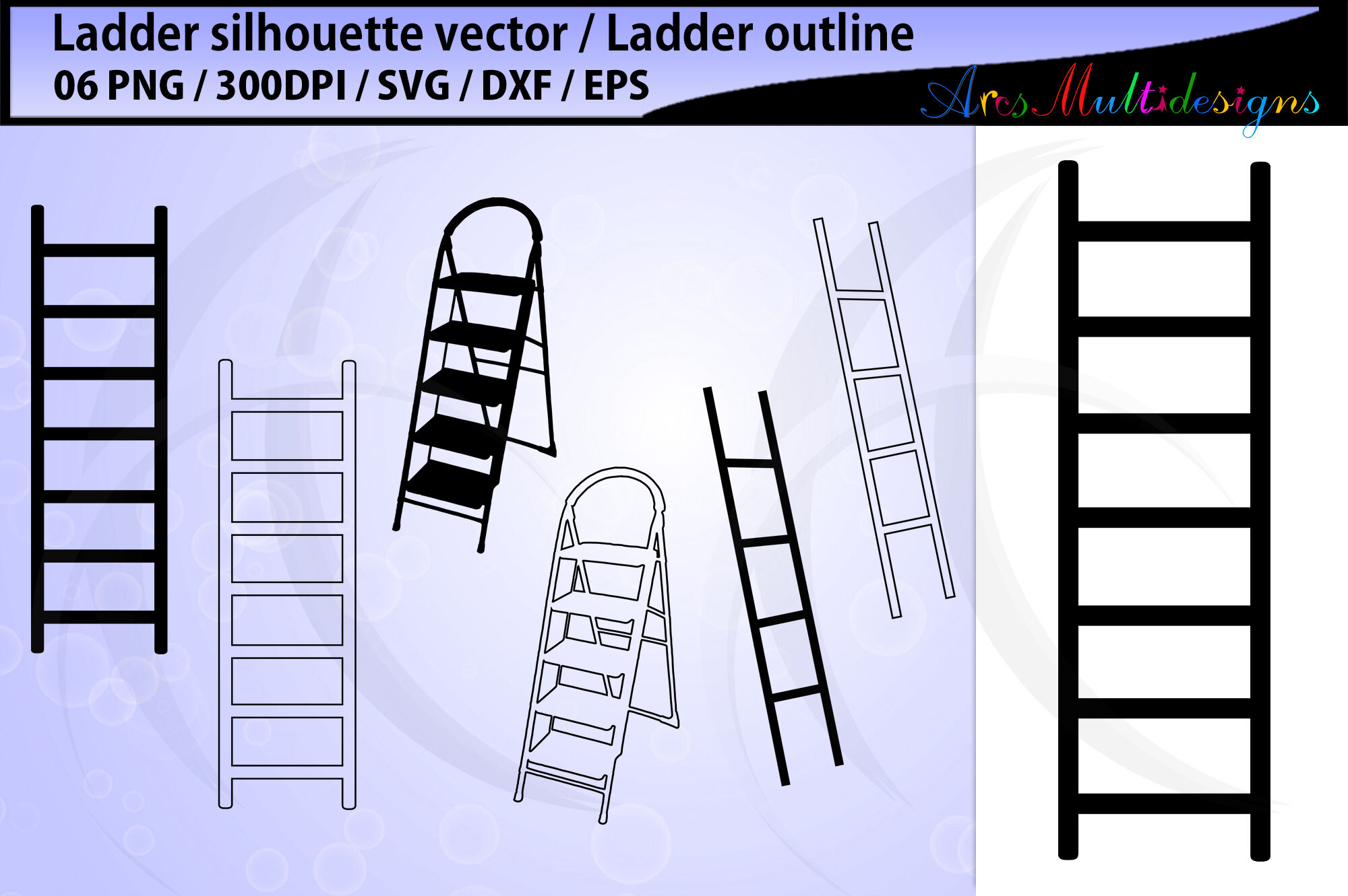 Ladder Svg Ladder Clipart Ladder Silhouette Svg By Arcsmultidesignsshop Thehungryjpeg Com