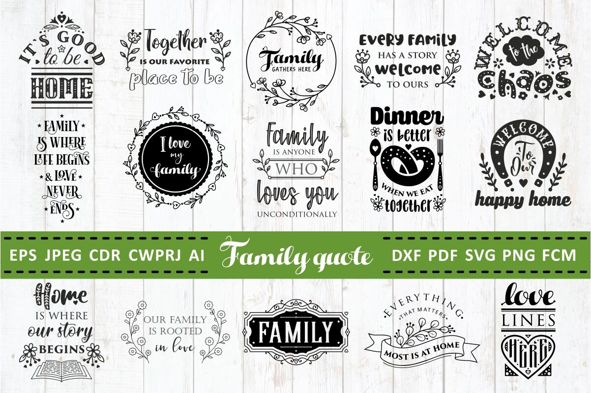 Download Love Family Quotes Svg Bundle Vol 2 By Zoya Miller Thehungryjpeg Com