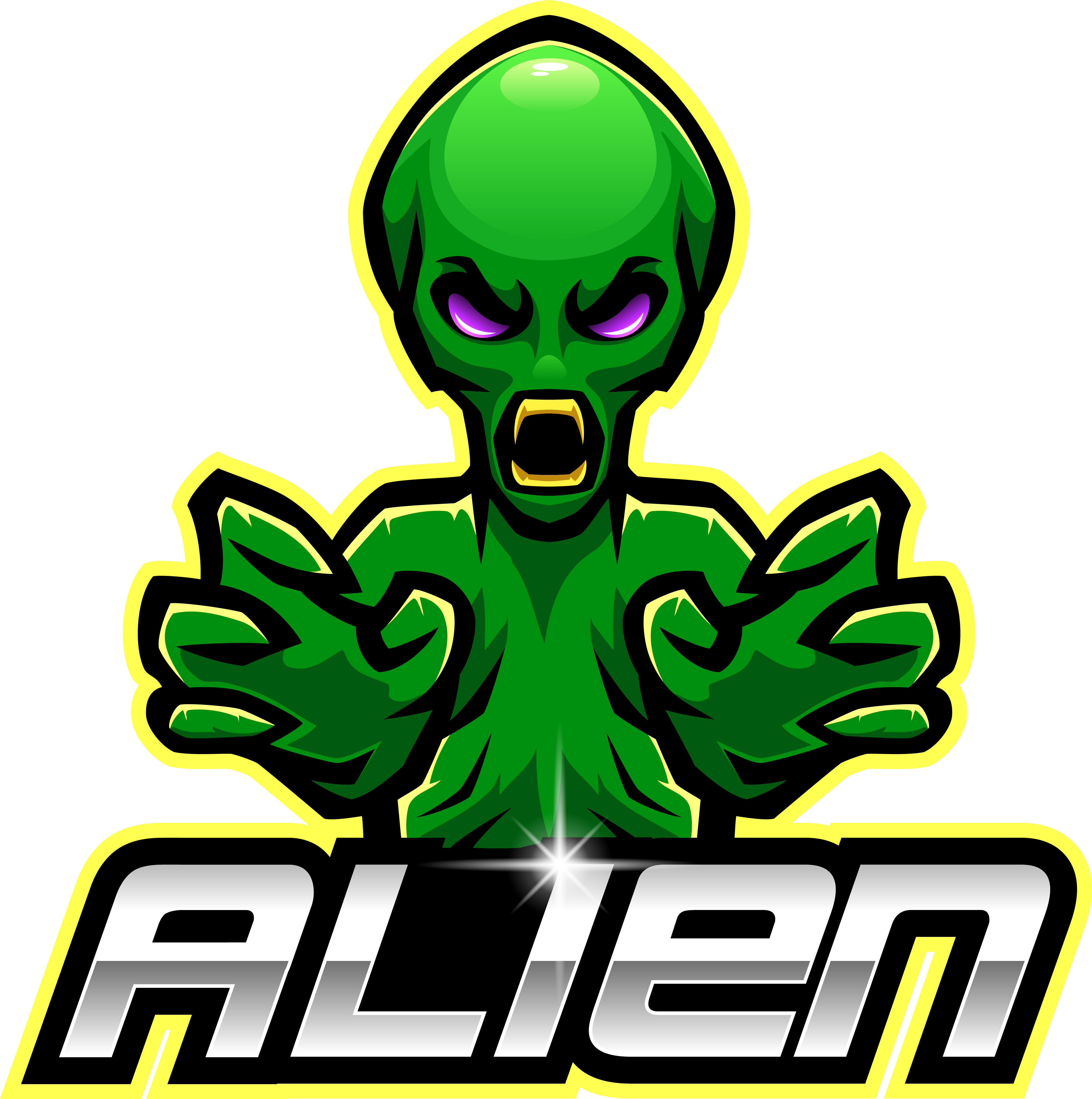 alien graphic design