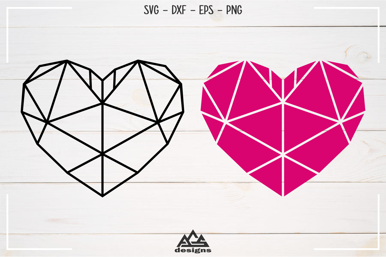 Download Heart Love Geometric Shape Svg Design By AgsDesign | TheHungryJPEG.com