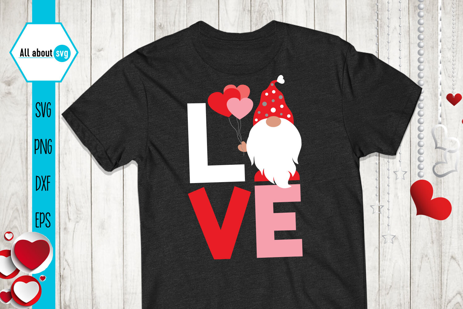 Love Gnome Svg Valentines Gnome Svg By All About Svg Thehungryjpeg Com