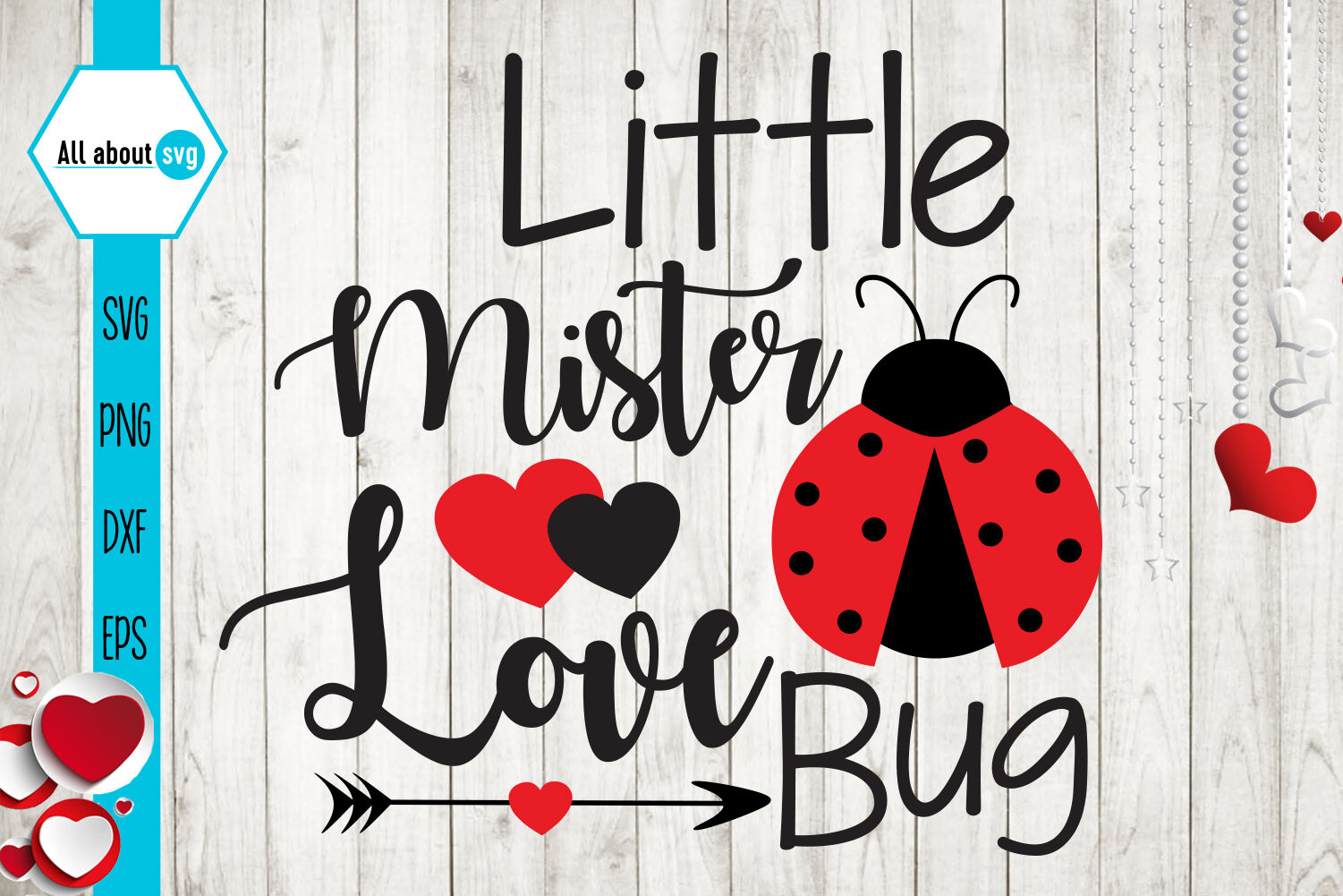 Download Little Mister Love Bug Svg, Valentines Bug Svg By All ...