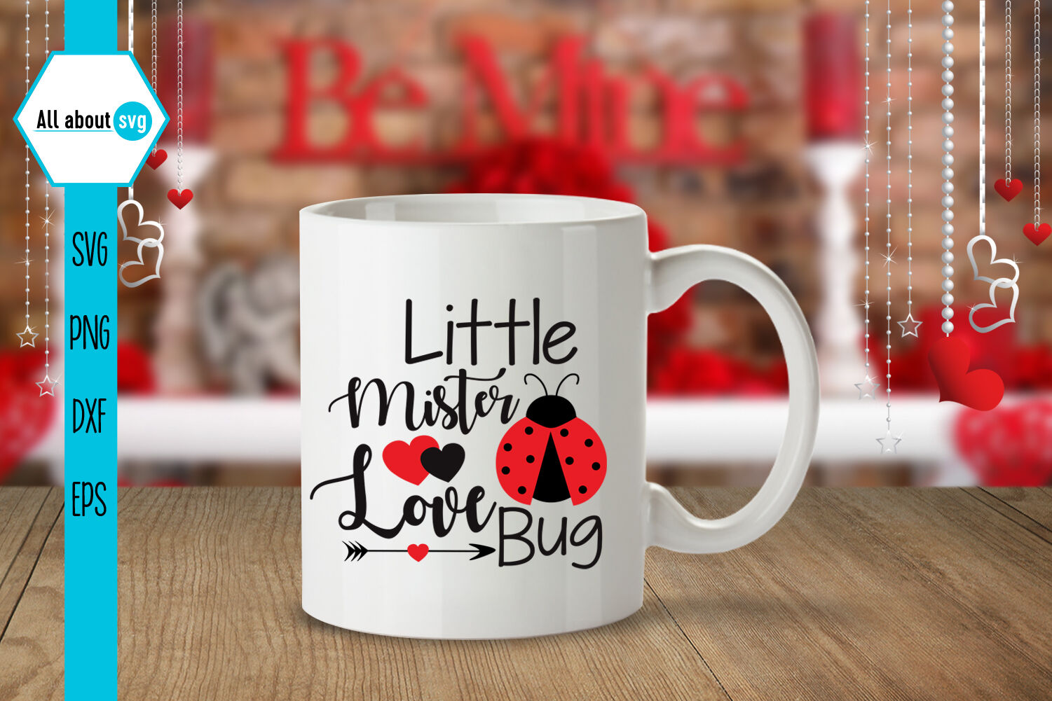 Download Little Mister Love Bug Svg, Valentines Bug Svg By All ...