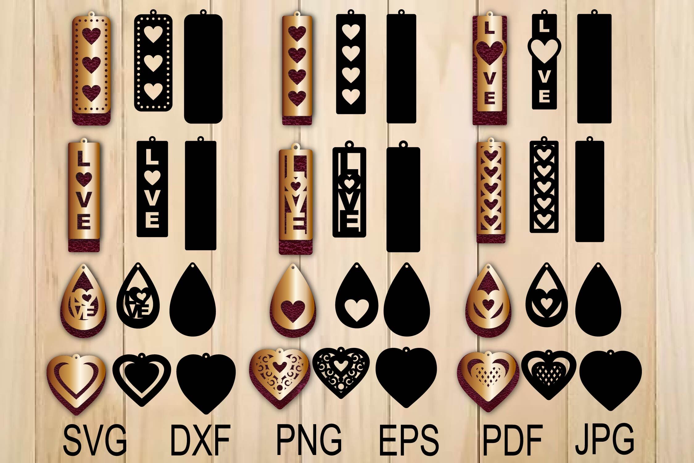 Free Heart Earring Svg Free 864 SVG PNG EPS DXF File