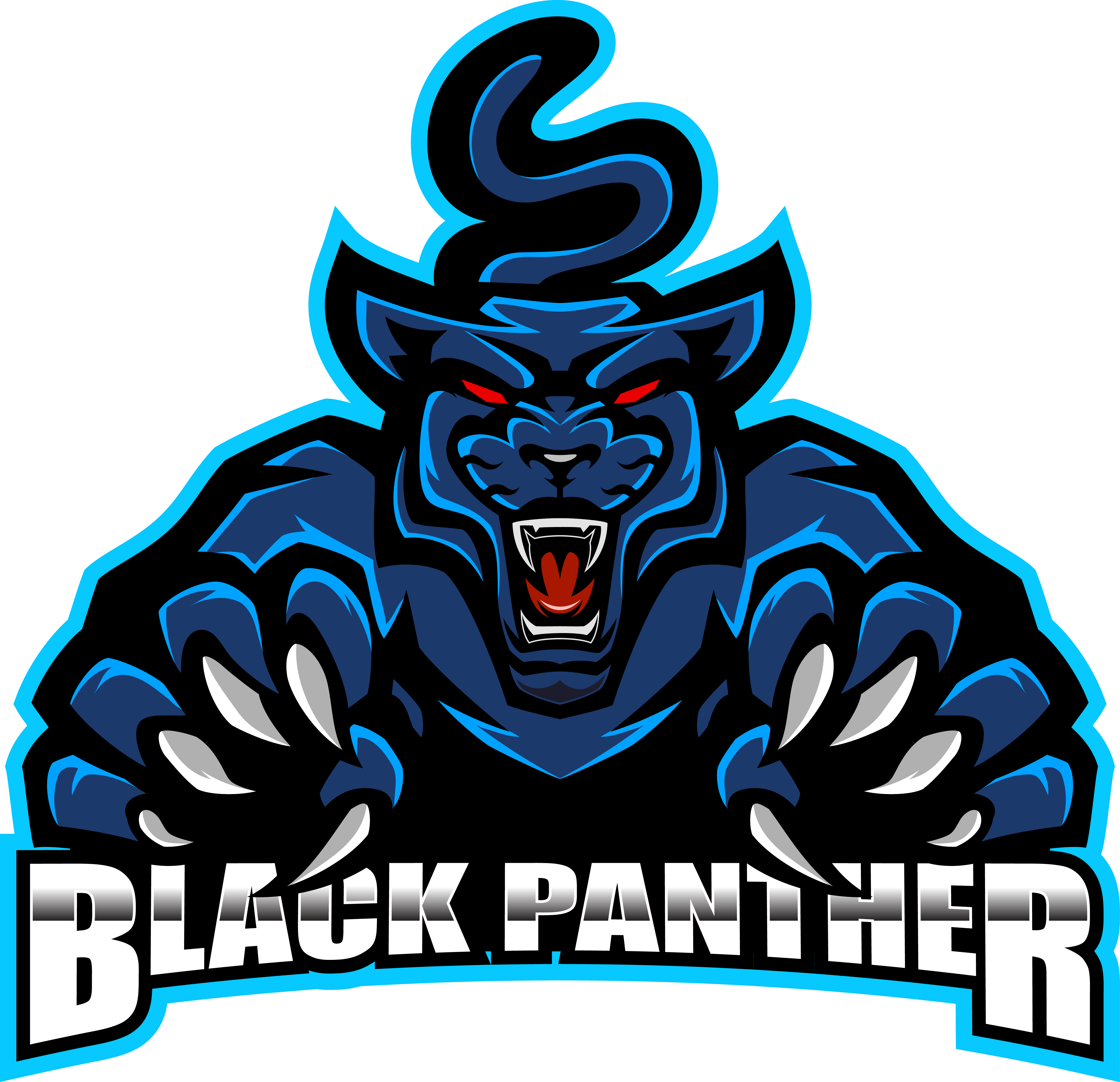 Black panther esport mascot logo By Visink | TheHungryJPEG