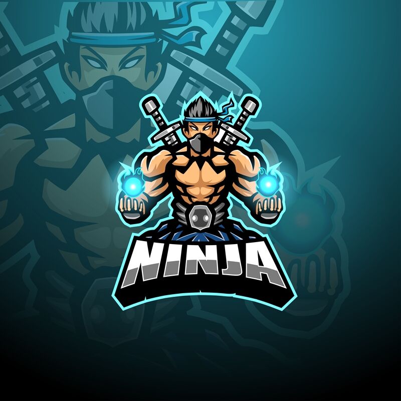 Ninja Esport Mascot Logo Design By Visink Thehungryjpeg Com