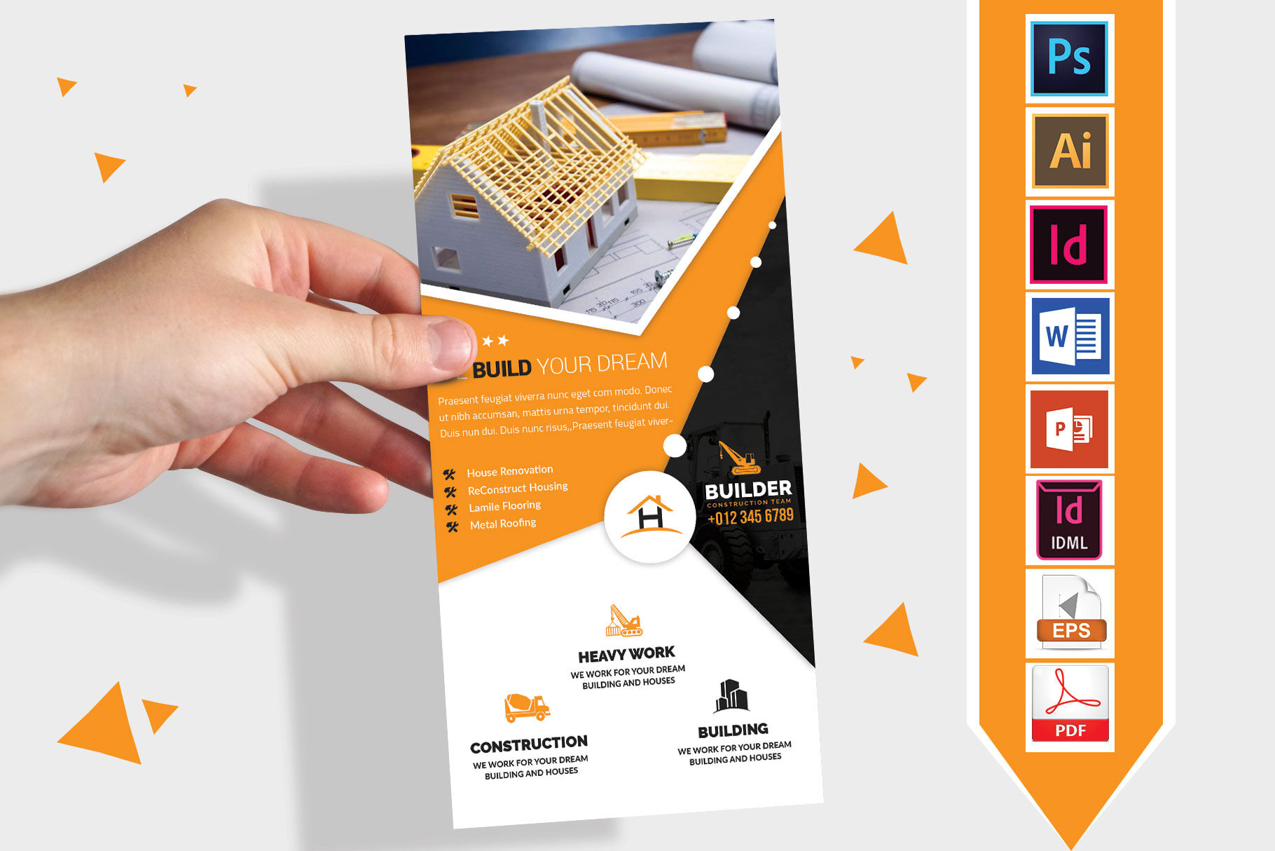 Download Free Rack Card Psd Mockup Yellowimages