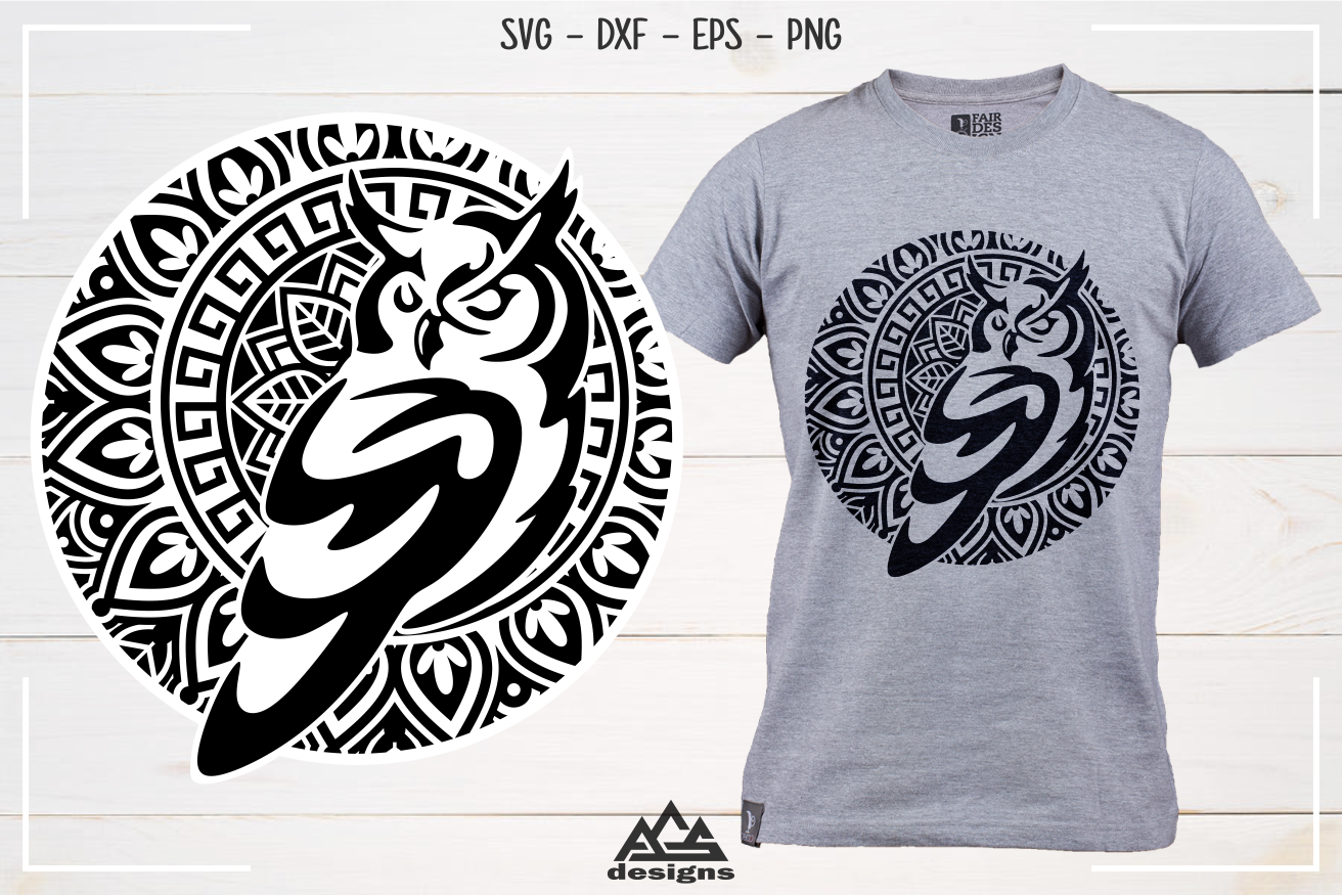 Download Owl Mandala Art Svg Design By Agsdesign Thehungryjpeg Com PSD Mockup Templates