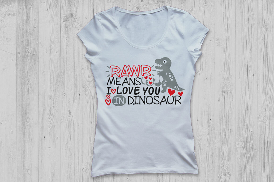 Rawr Means I Love You In Dinosaur Svg Valentines Day Svg Rawr Svg By Cosmosfineart Thehungryjpeg Com