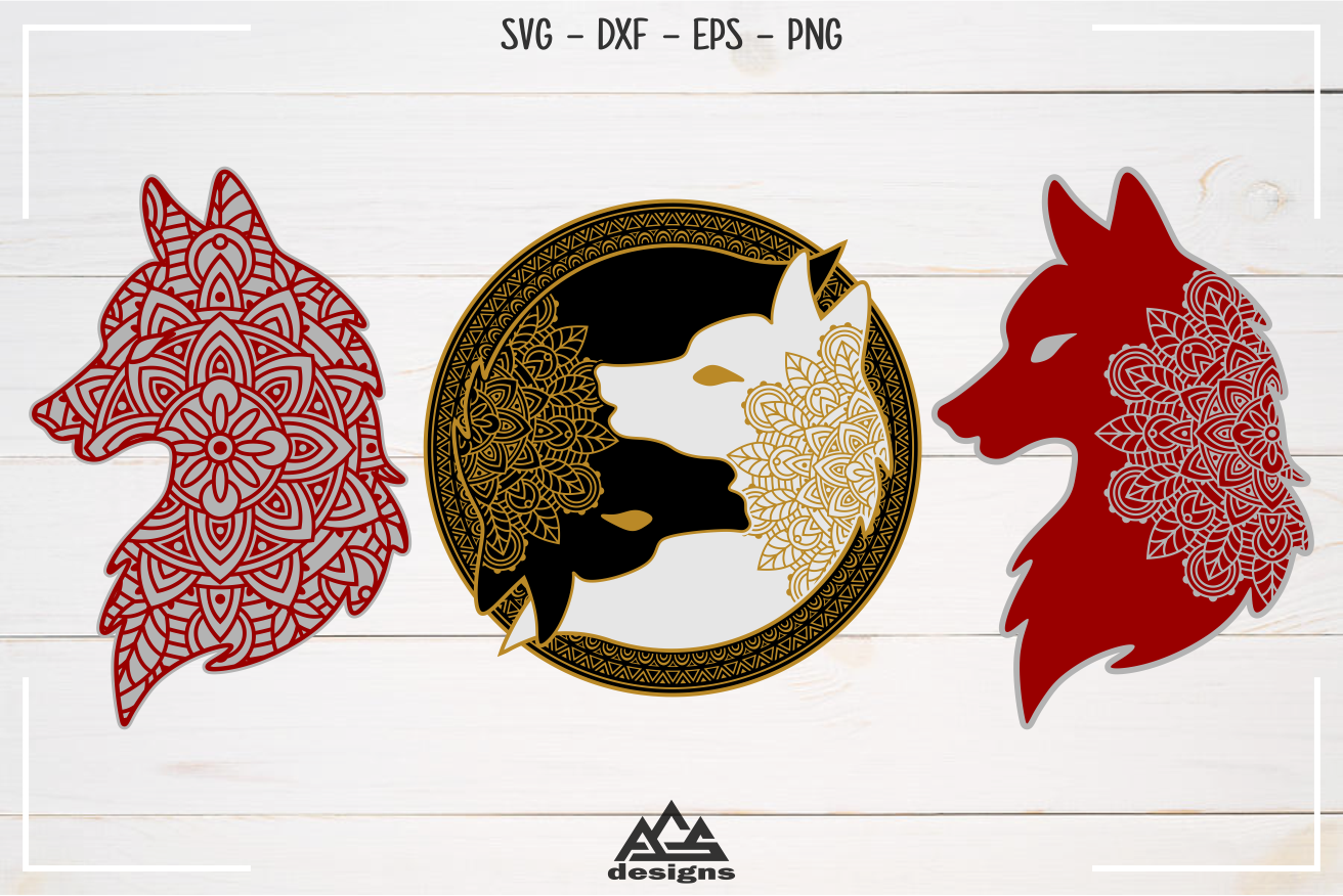 Download Wolf Mandala Art Svg Design By Agsdesign Thehungryjpeg Com