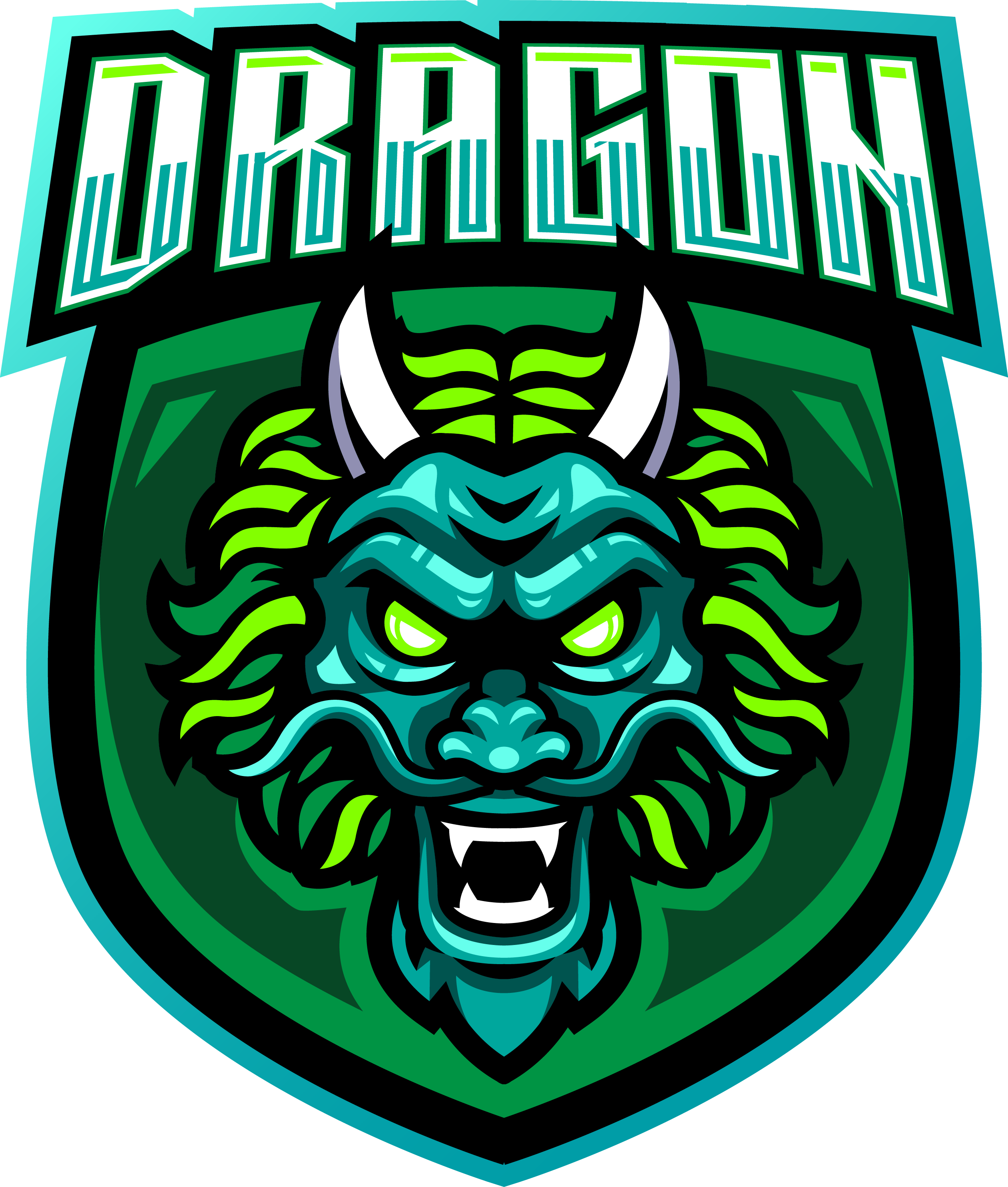 Dragon Head Esports Mascot Logo Design By Visink Thehungryjpeg