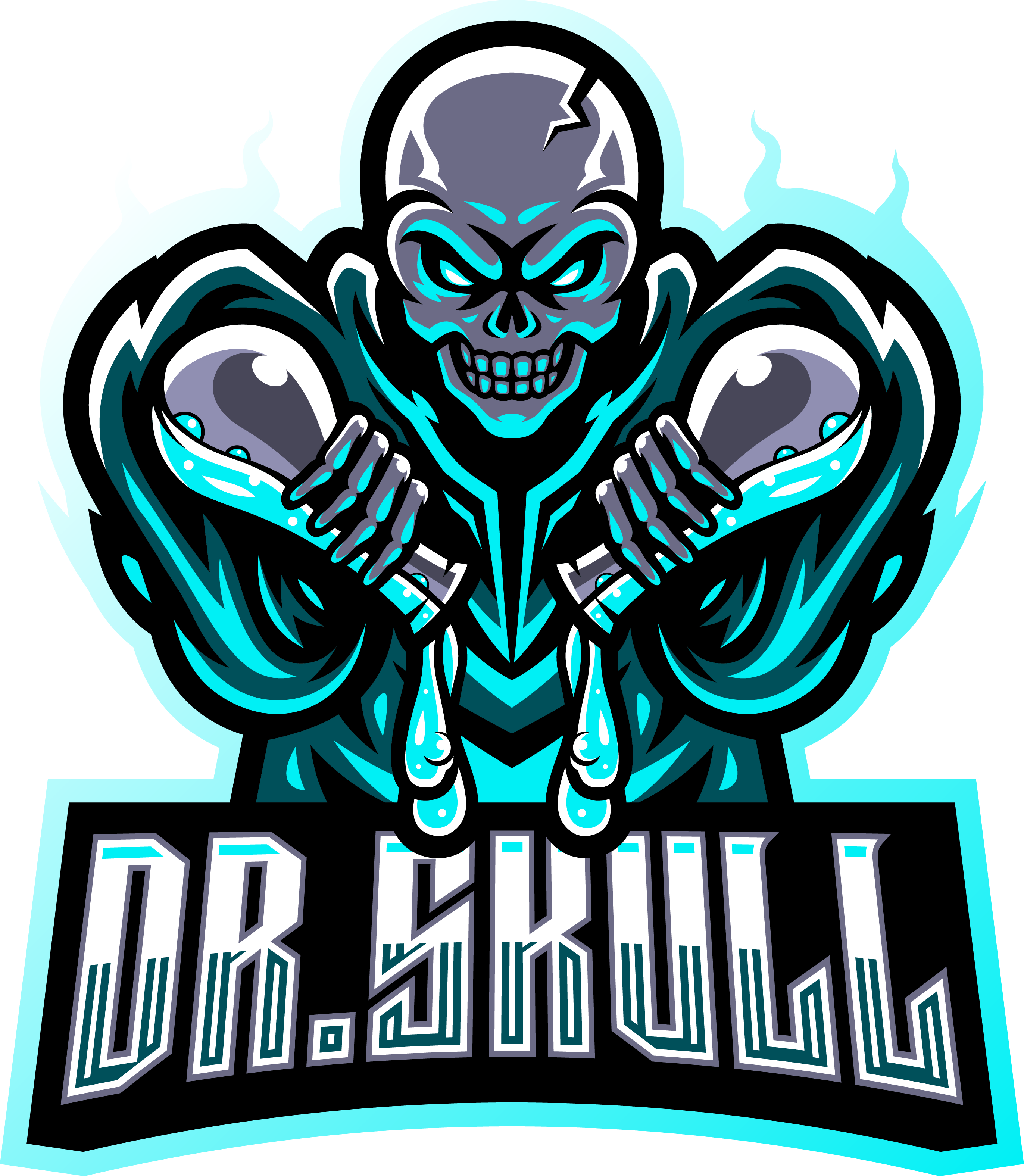 Doctor Skull Esport Mascot Logo By Visink Thehungryjpeg Com
