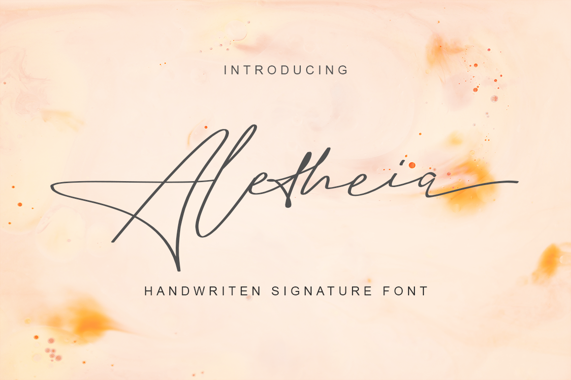 Aletheia A Handwritten Signature Font By Green Adventure Studio Thehungryjpeg Com