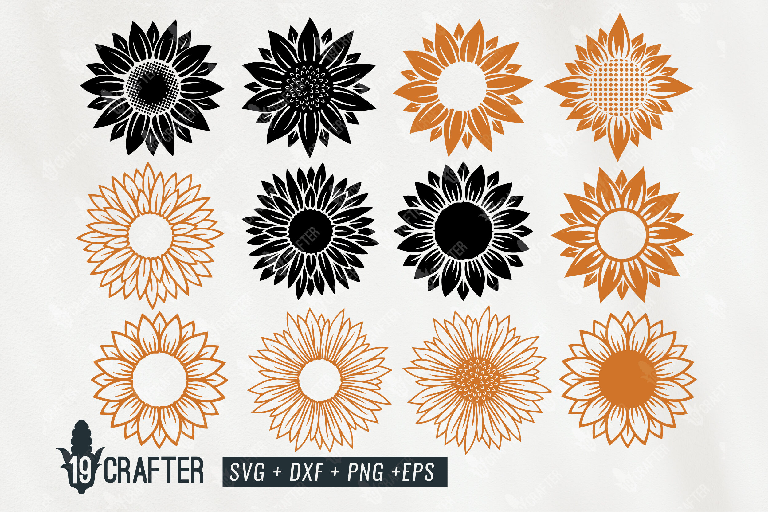 Download Sunflower Craft Quality Detail Svg Bundle By Greatype19 Thehungryjpeg Com