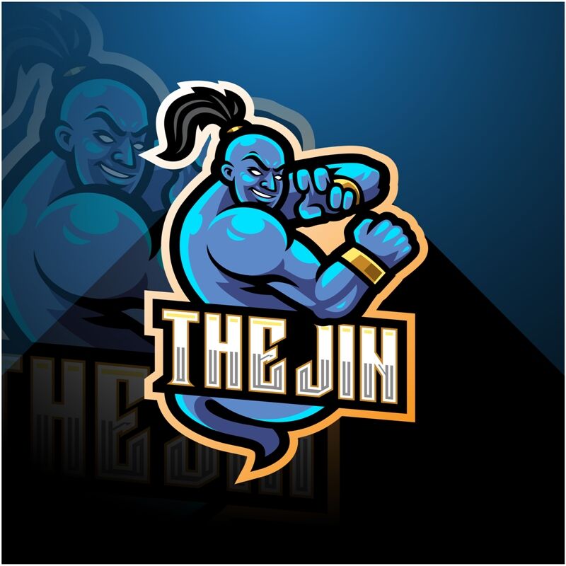 Genie Esport Mascot Logo Design By Visink Thehungryjpeg Com