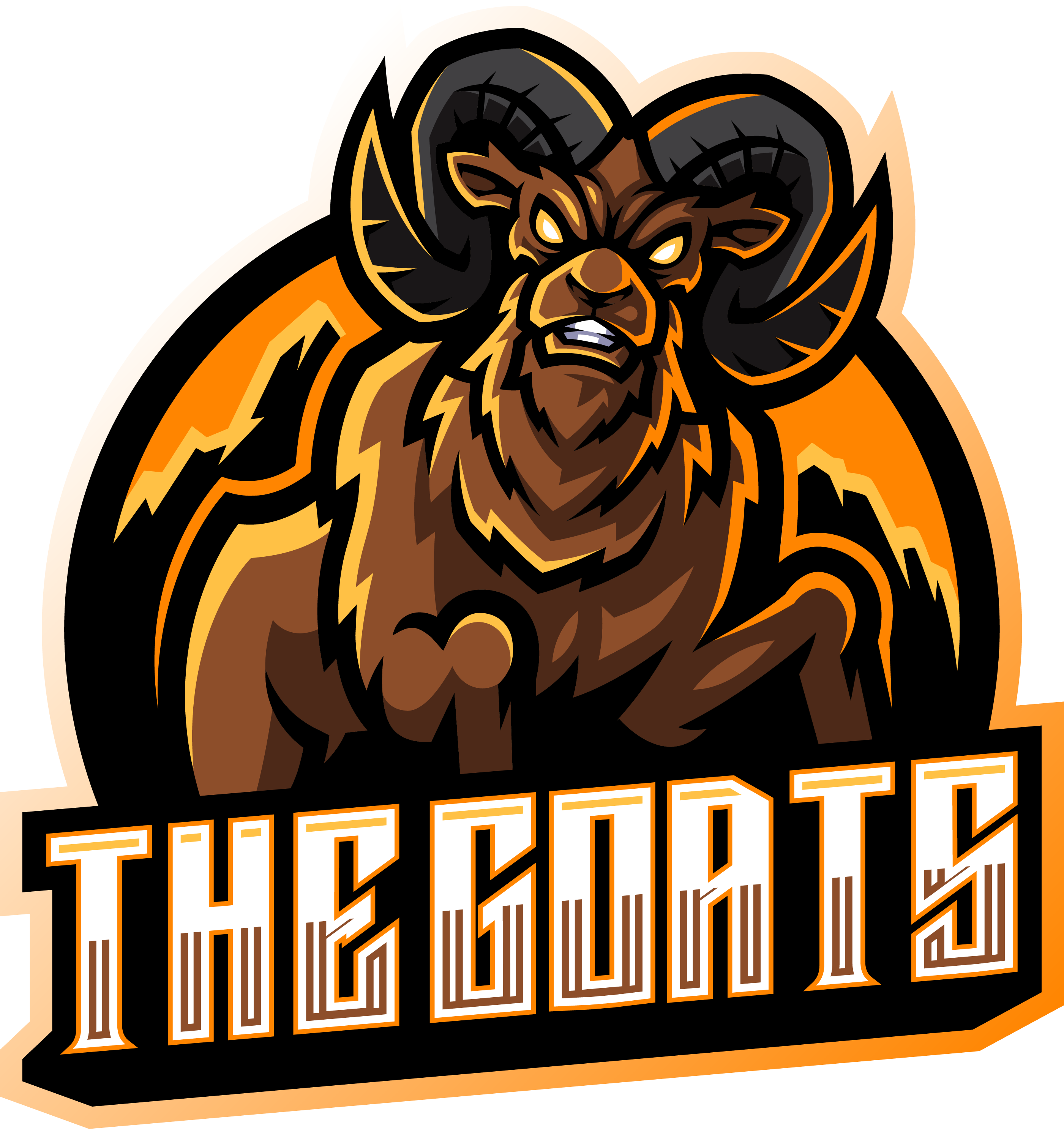 Goat esport mascot logo design By Visink | TheHungryJPEG.com