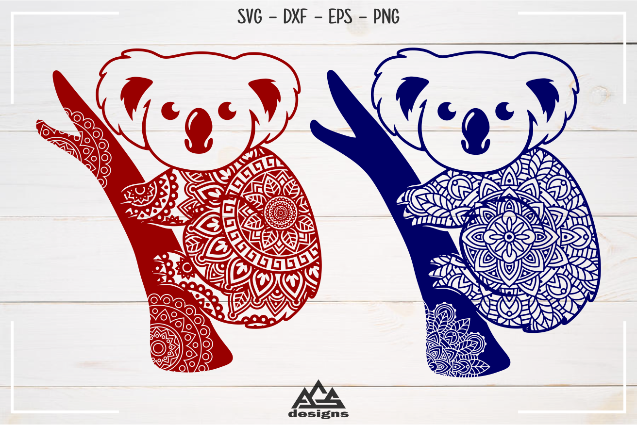 Koala Mandala Svg - 296+ SVG PNG EPS DXF in Zip File