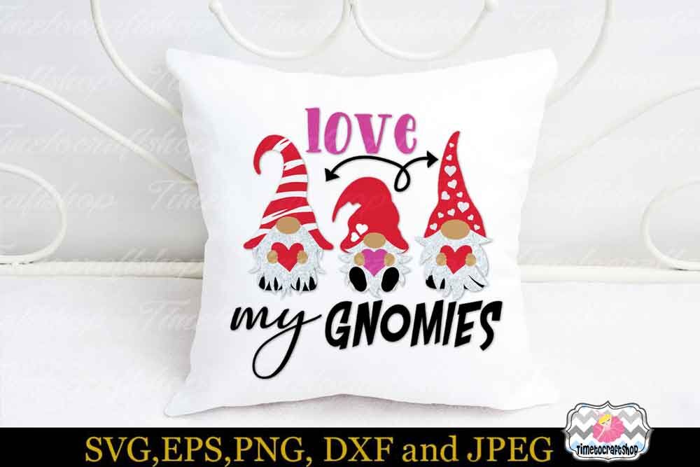 Download Valentine Gnome Bundle, 3 Gnomes Holding Hearts, Hangin ...