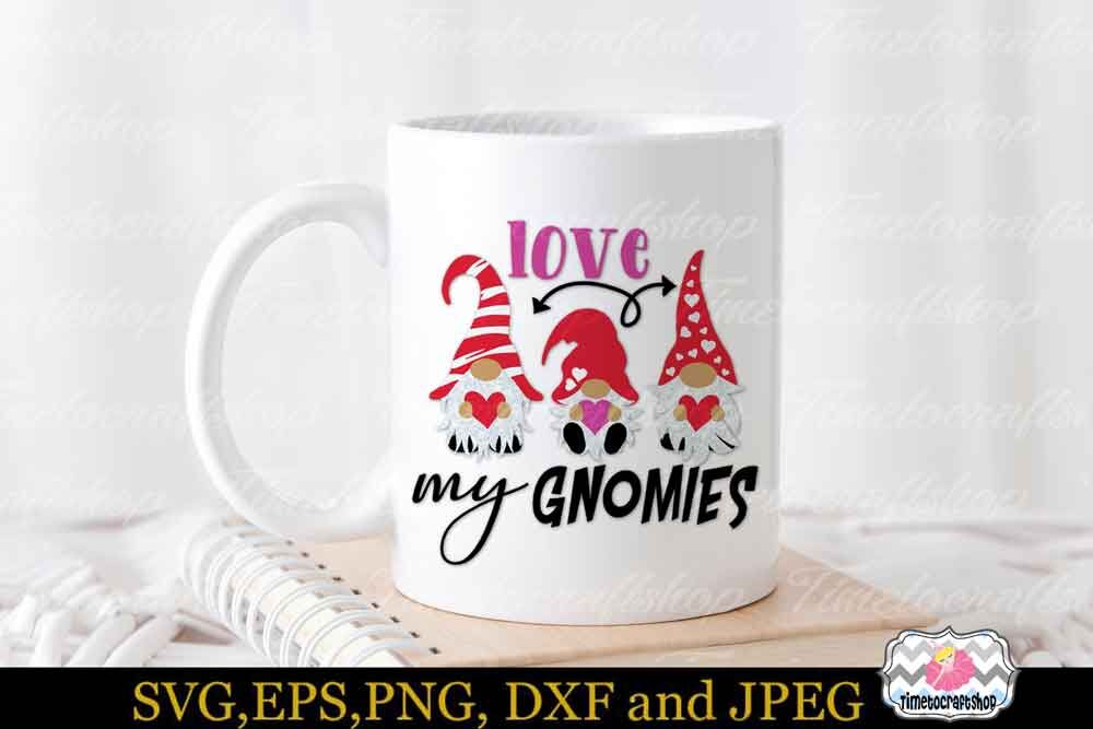 Valentine Gnome Bundle 3 Gnomes Holding Hearts Hangin With My Gnomie By Timetocraftshop Thehungryjpeg Com