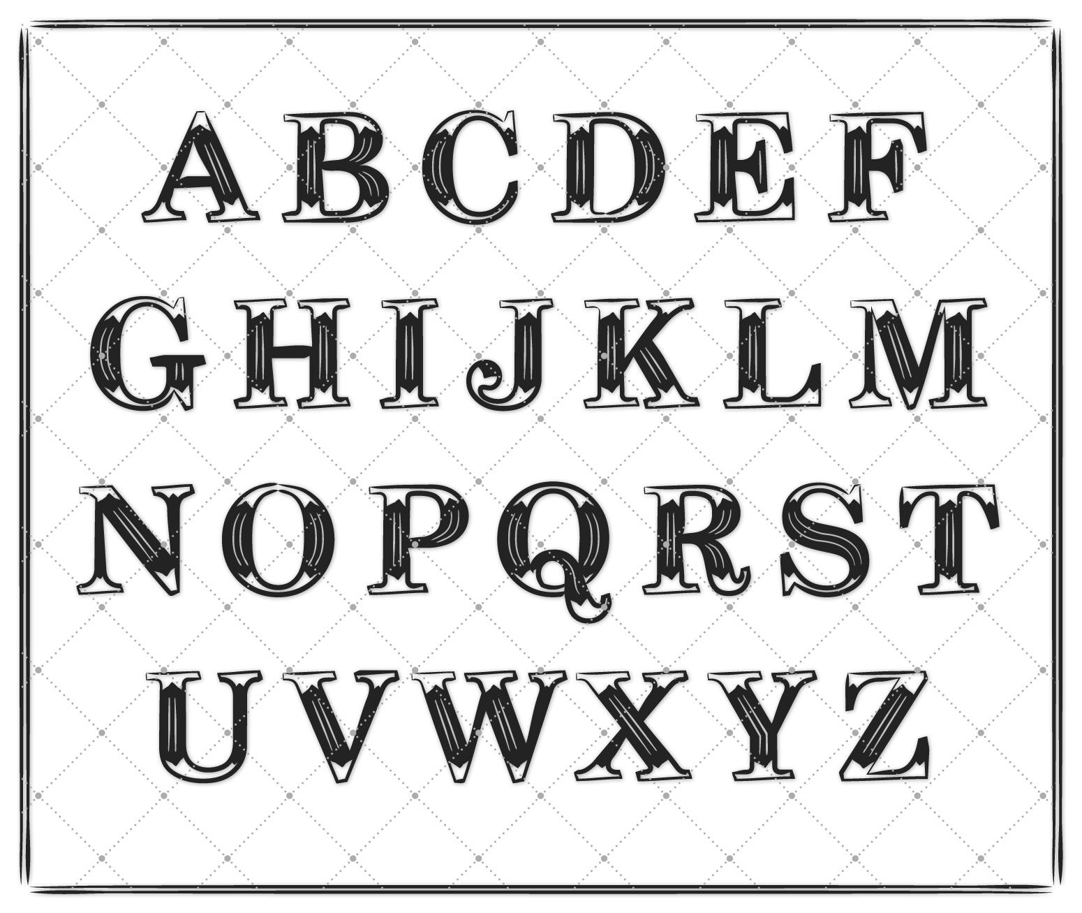 Decorative Alphabet Letters Printable