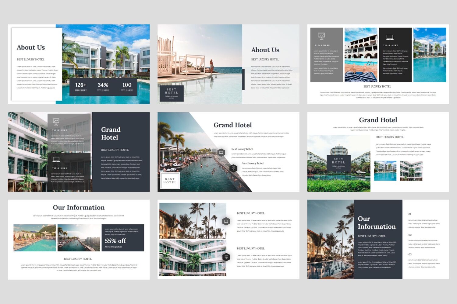 Grand Hotel Powerpoint Template By Stringlabs Thehungryjpeg Com